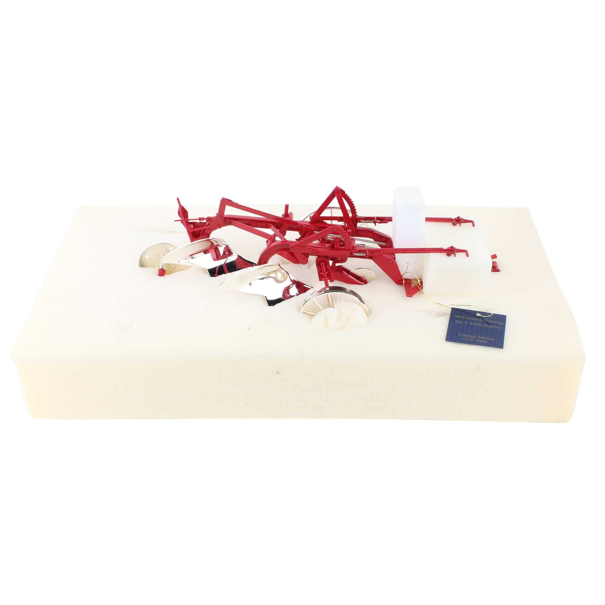 McCormick-Deering No. 8 IH Little Genius 2-Bottom Plow with Wooden Base by Franklin Mint, Limited Edition