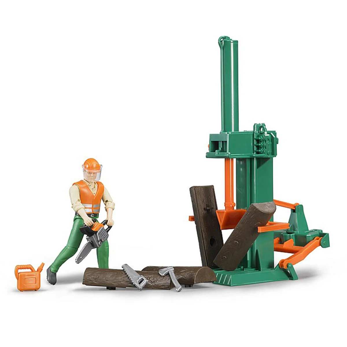 Log Splitting Set with Man by Bruder - Image 2