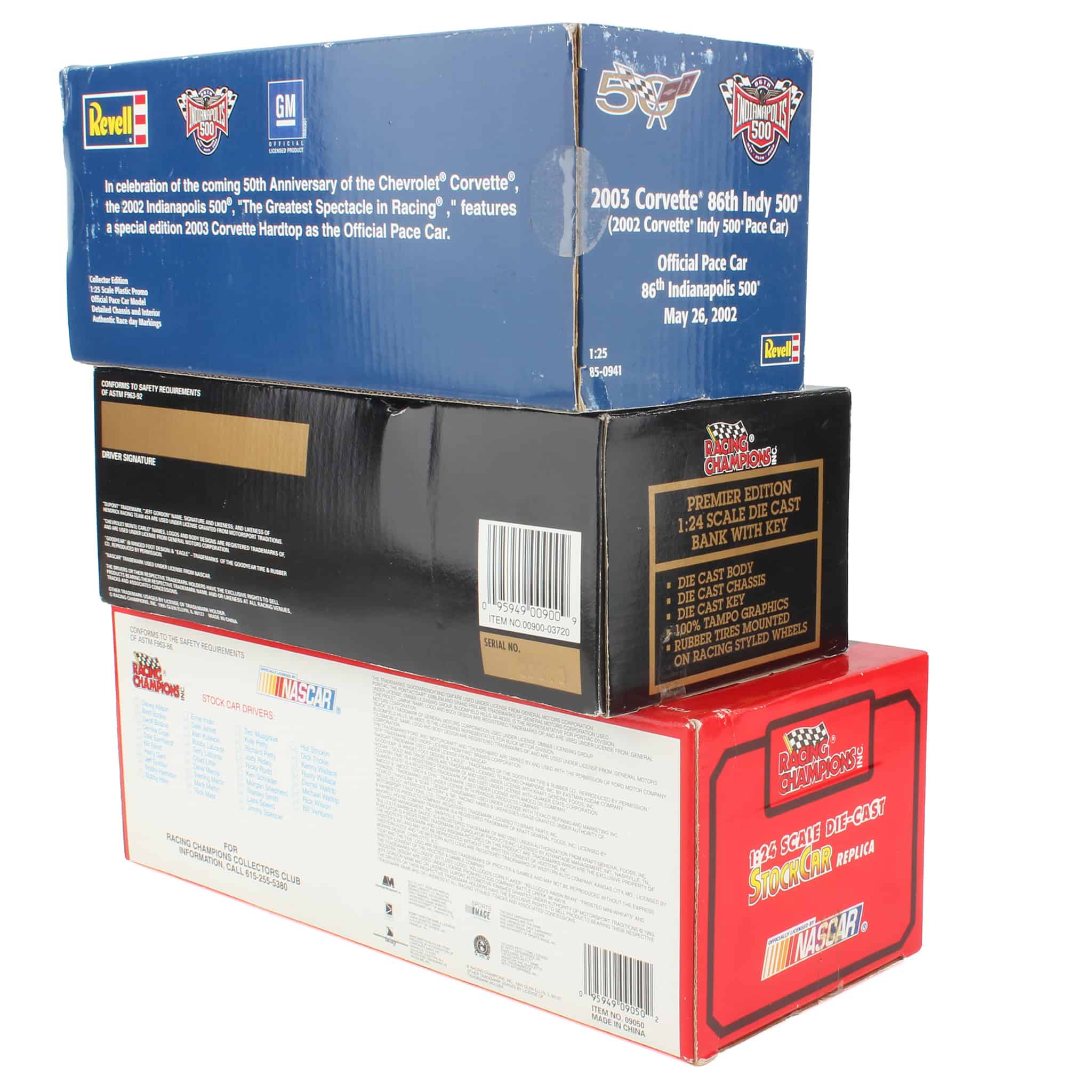 Lot of (1) 1/25 Corvette Pace Car, (1) 1/24 Ernie Irvan Stock Car, and (1) 1/24 Jeff Gordon Nascar Stock Car Bank - Image 2