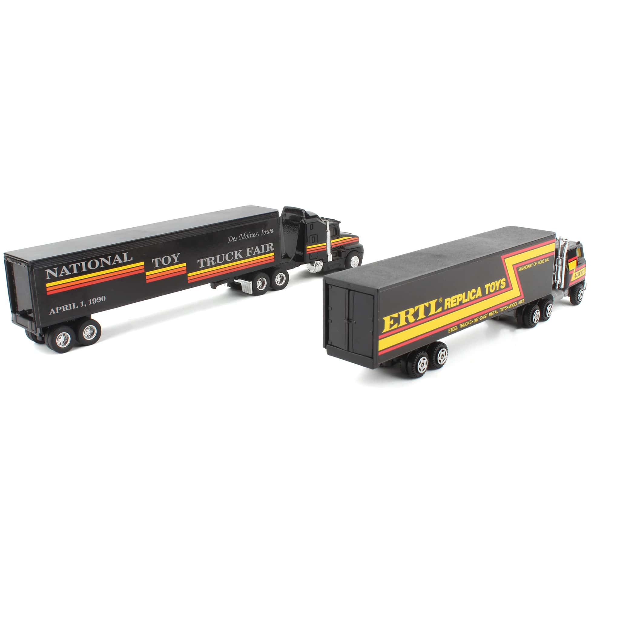 Lot of (1) 1/64 1990 National Toy Trucker Fair Semi and (1) 1/64 ERTL Replica Toy Semi by ERTL - Image 2