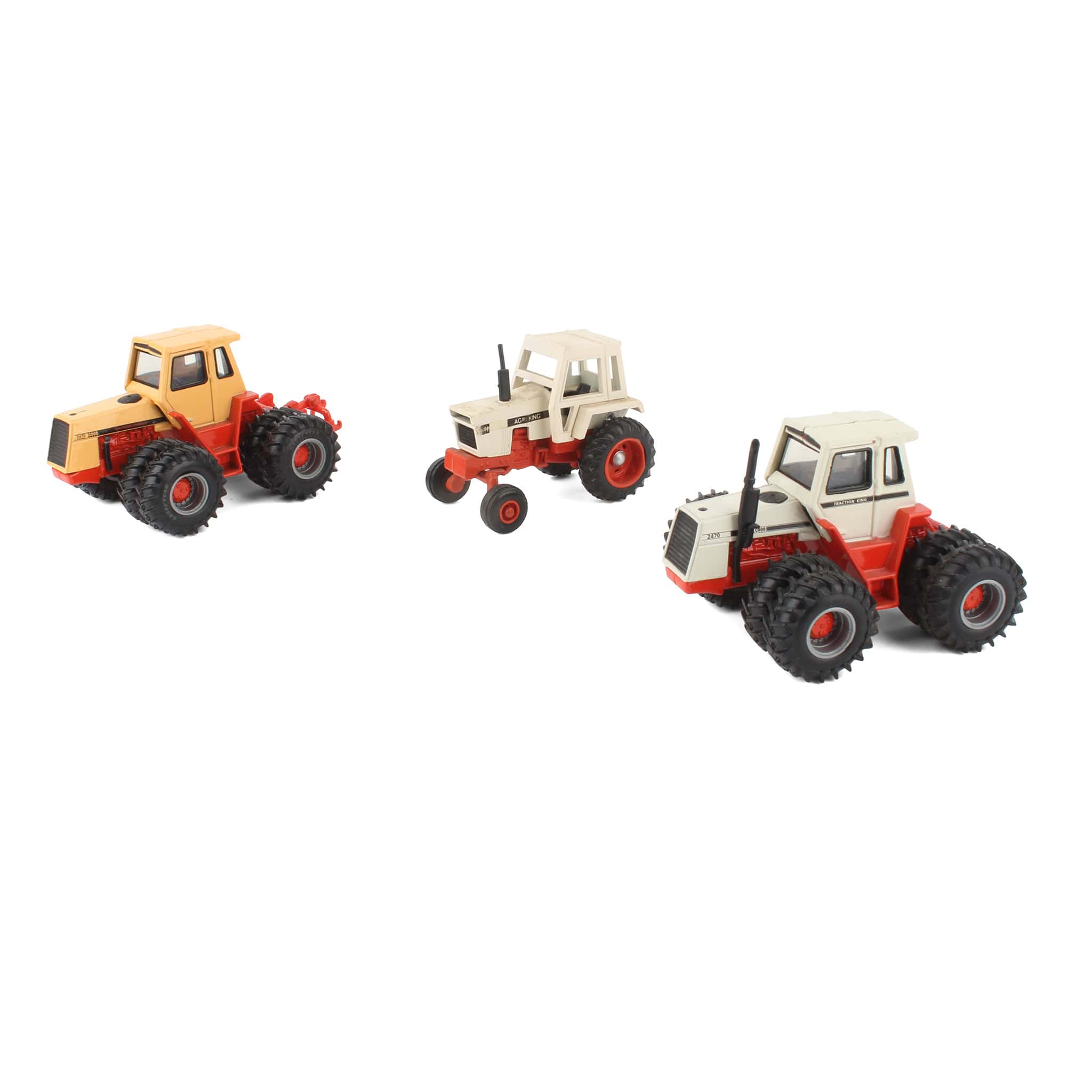 Lot of (1) 1/64 Case AgriKing Tractor and (2) Case Tractors with Duals by ERTL