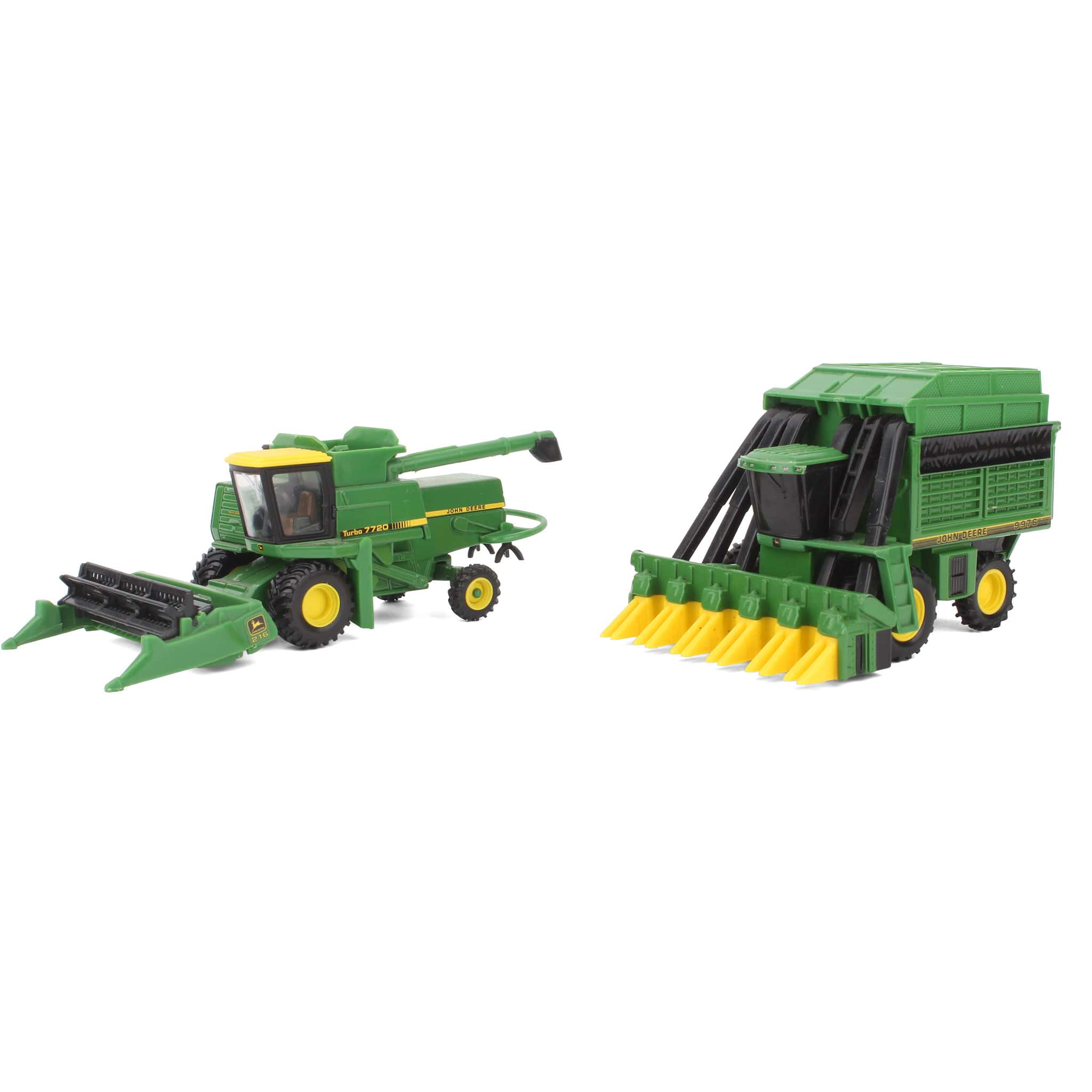 Lot of (1) 1/64 John Deere Cotton Picker and (1) 1/64 John Deere Combine by ERTL