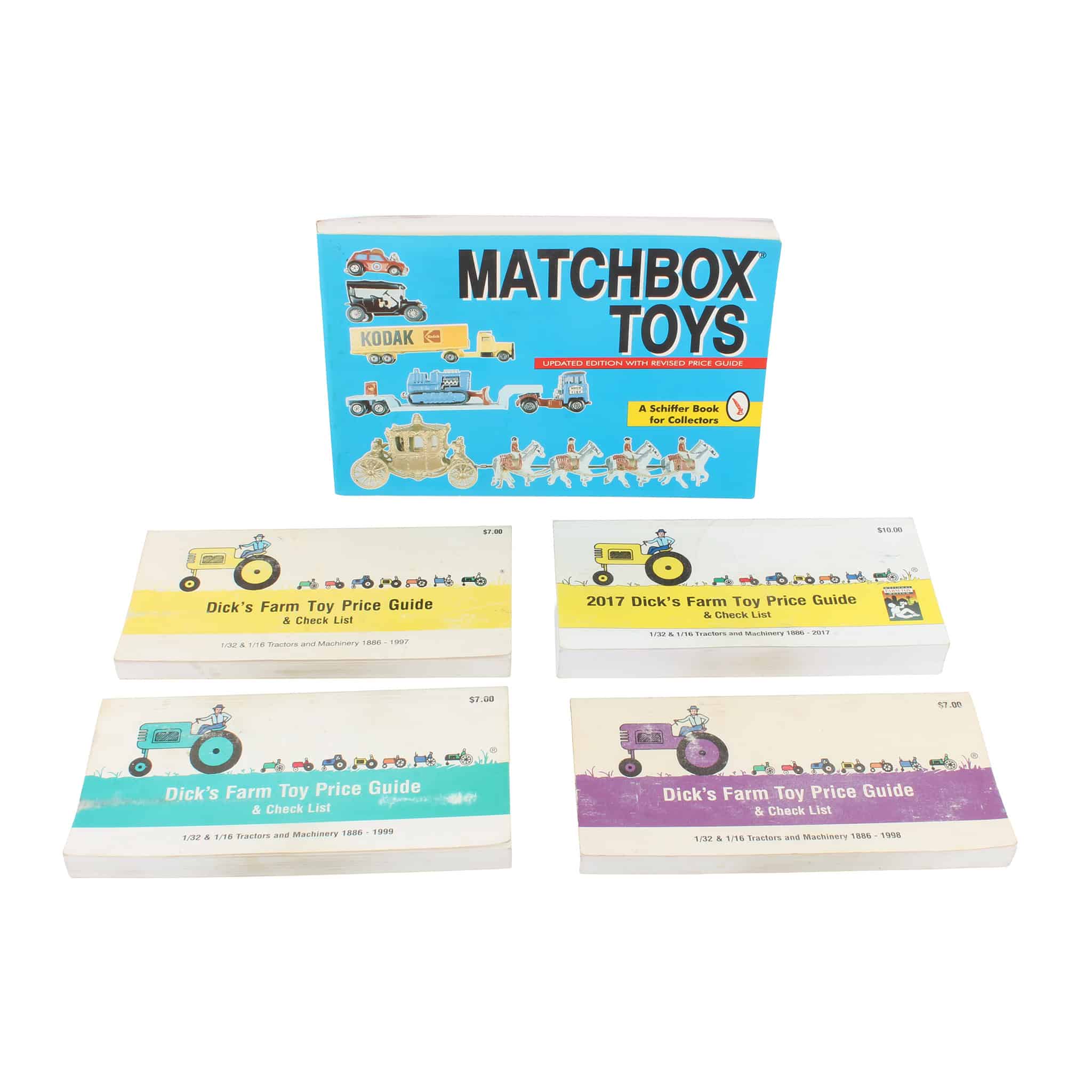 Lot of (1) Matchbox Toys Price Guide and (4) Dicks Farm Toy Price Guides