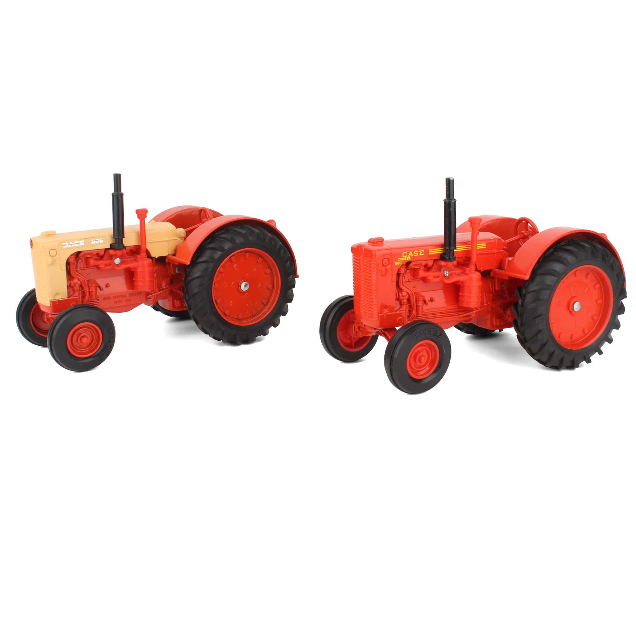 Lot of (2) 1/16 Case Tractors with Rounded Fenders by ERTL