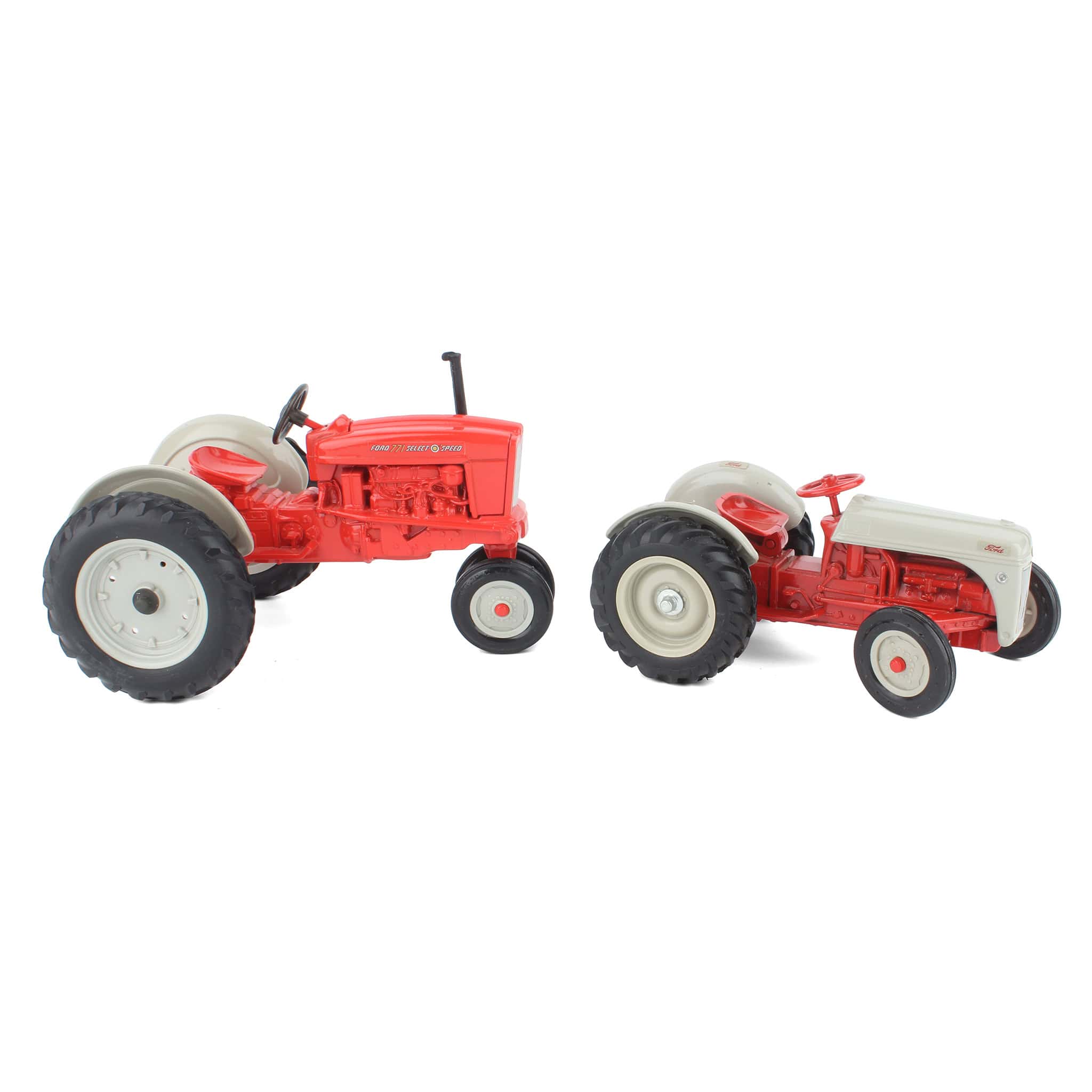 Lot of (2) 1/16 Ford Tractors with No Cab by ERTL - Image 2