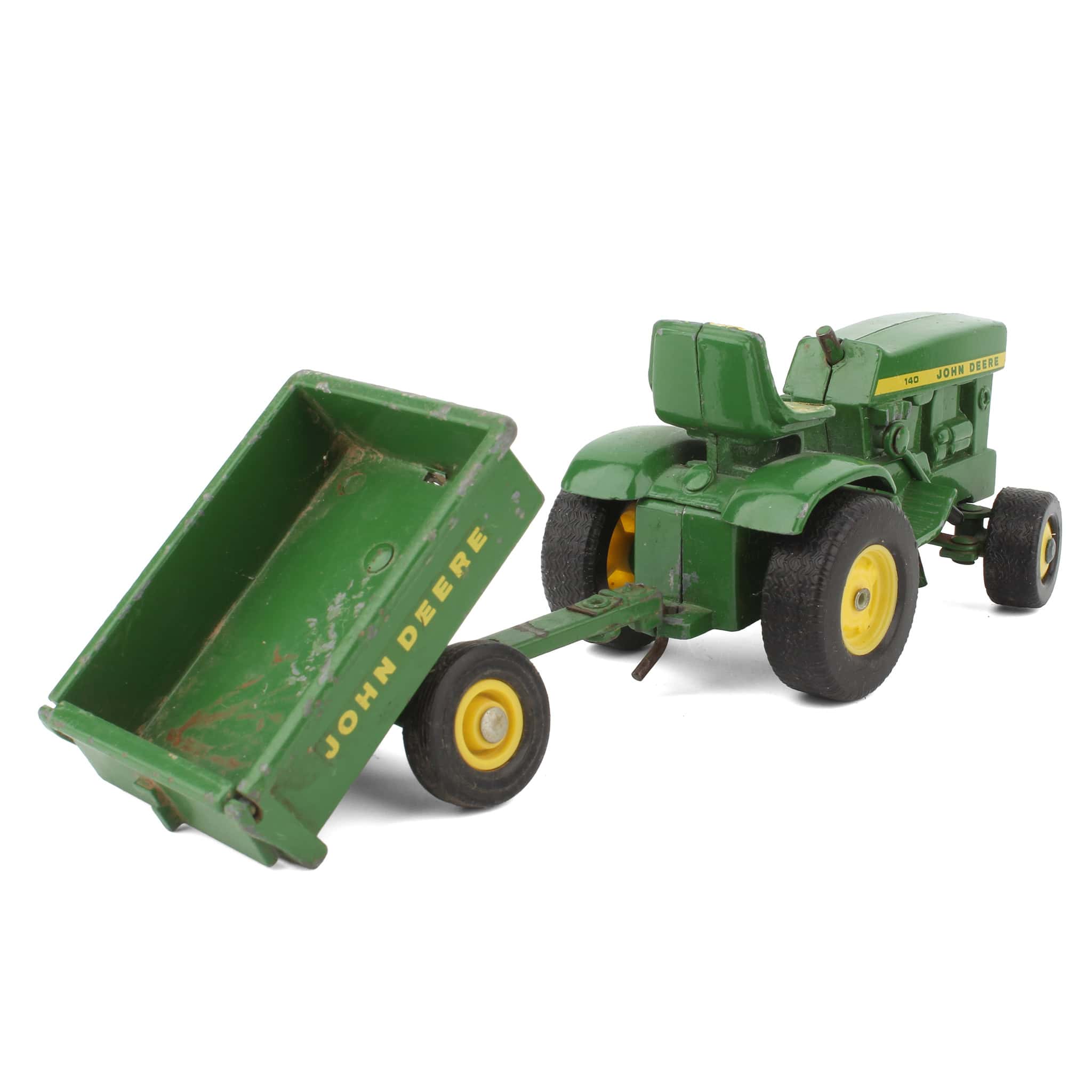 Lot of (2) 1/16 John Deere Lawn and Garden Tractors with Carts - Image 3