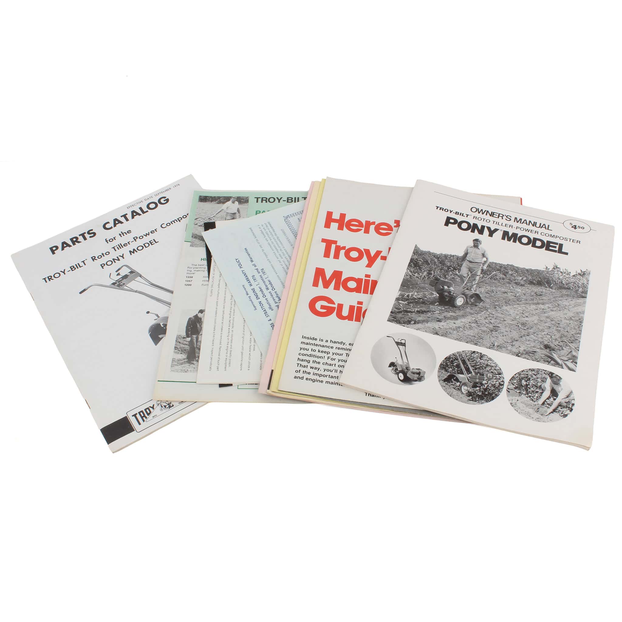 Lot of  (2) Company Calendars, (5) Farming Sales Brochures, (2) Lawn & Garden Sales Brochures, (1) Troy-Bilt Owners Manual Packet and (1) Information Booklet - Image 3