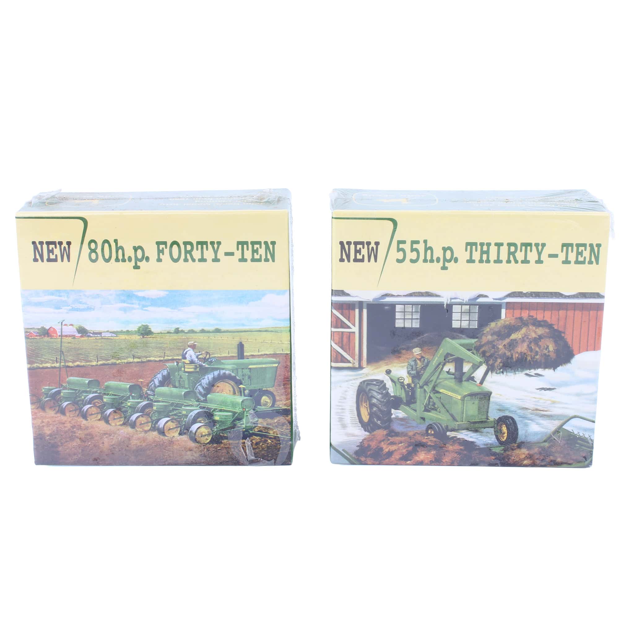 Lot of 2 John Deere 80 Piece Putt Putt Puzzles, Model 3010 & 4010