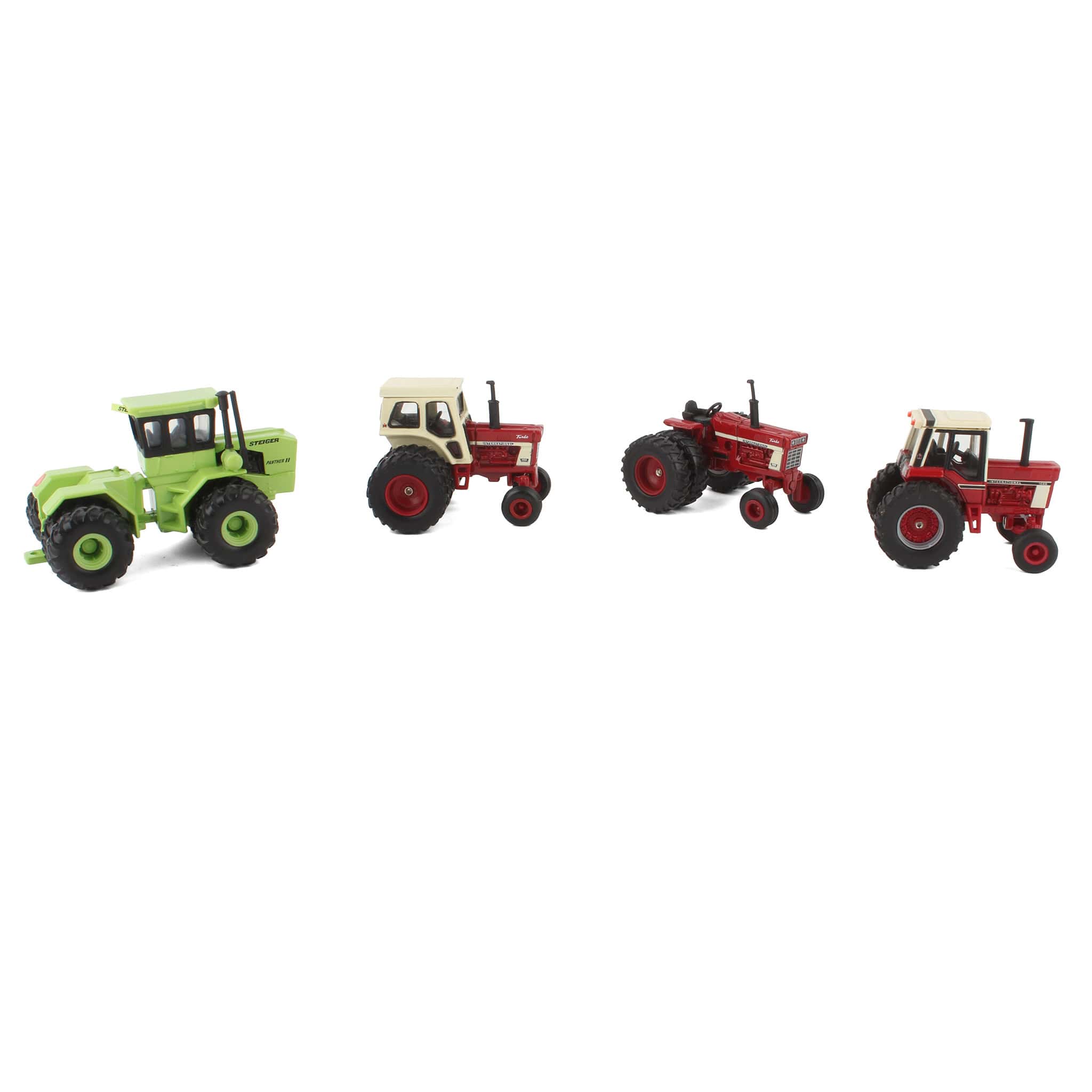 Lot of (3) 1/64 Case International Tractors and (1) 1/64 Steiger Panther Tractor by ERTL - Image 2