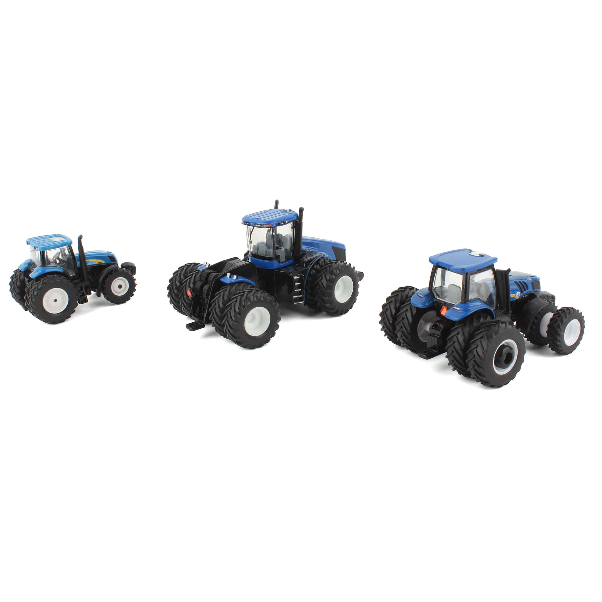 Lot of (3) 1/64 New Holland Tractors with Duals by ERTL - Image 2