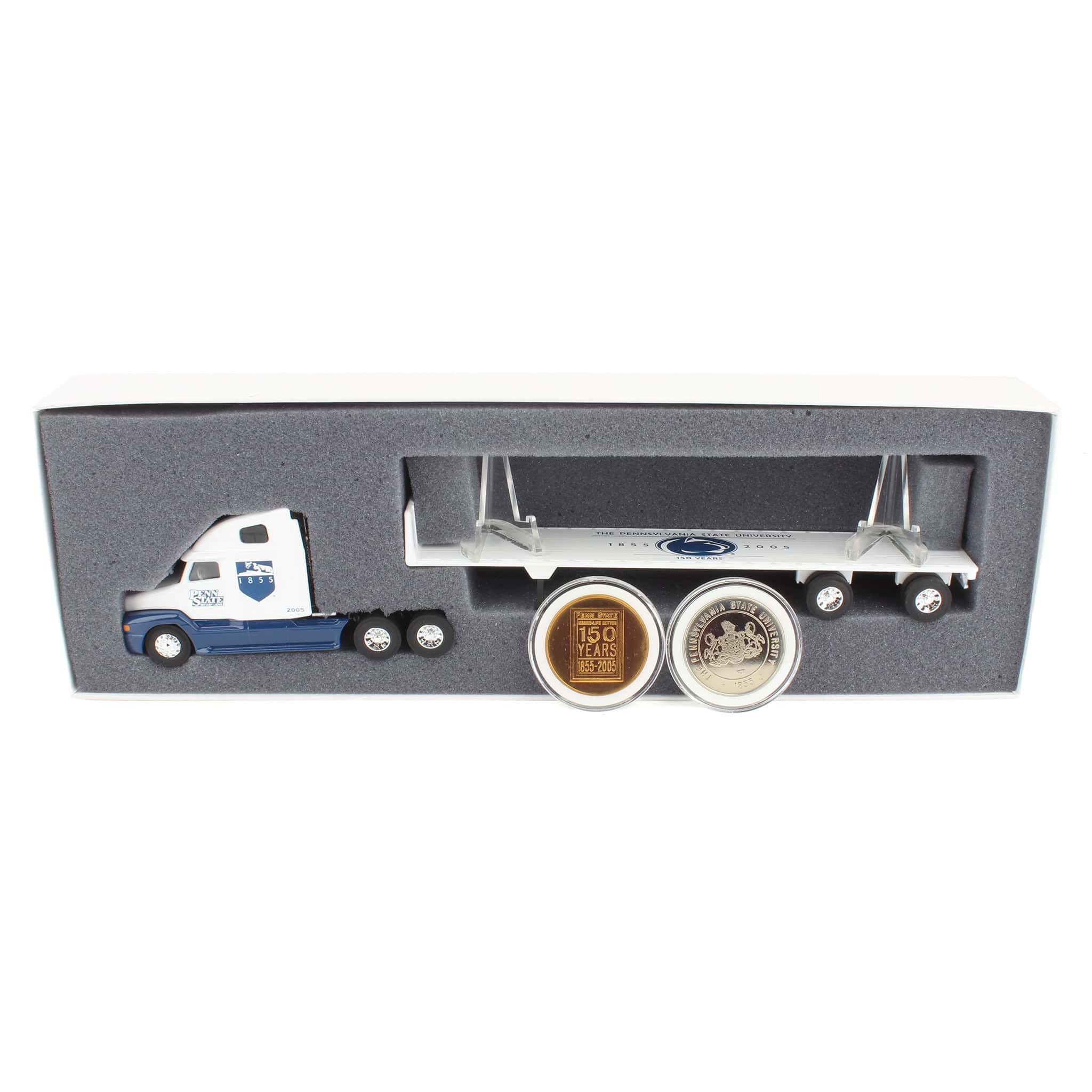 Lot of (3) 1/64 Penn State Semis with Trailers - Image 2