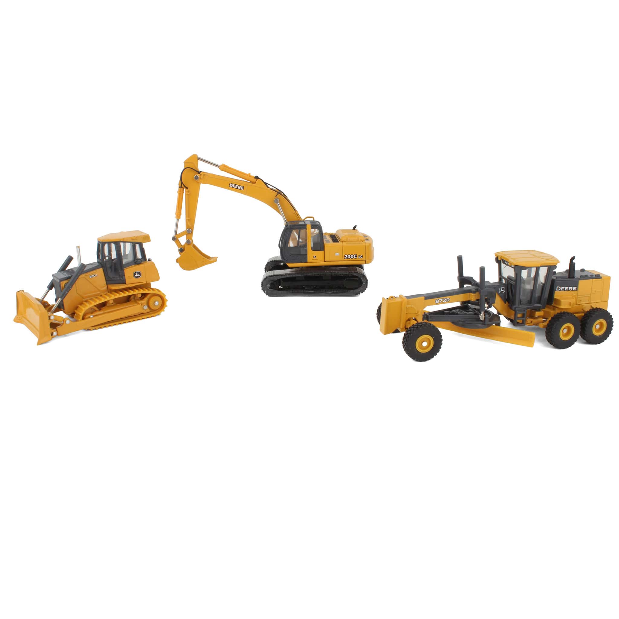 Lot of (3) John Deere Heavy Construction Vehicles by ERTL