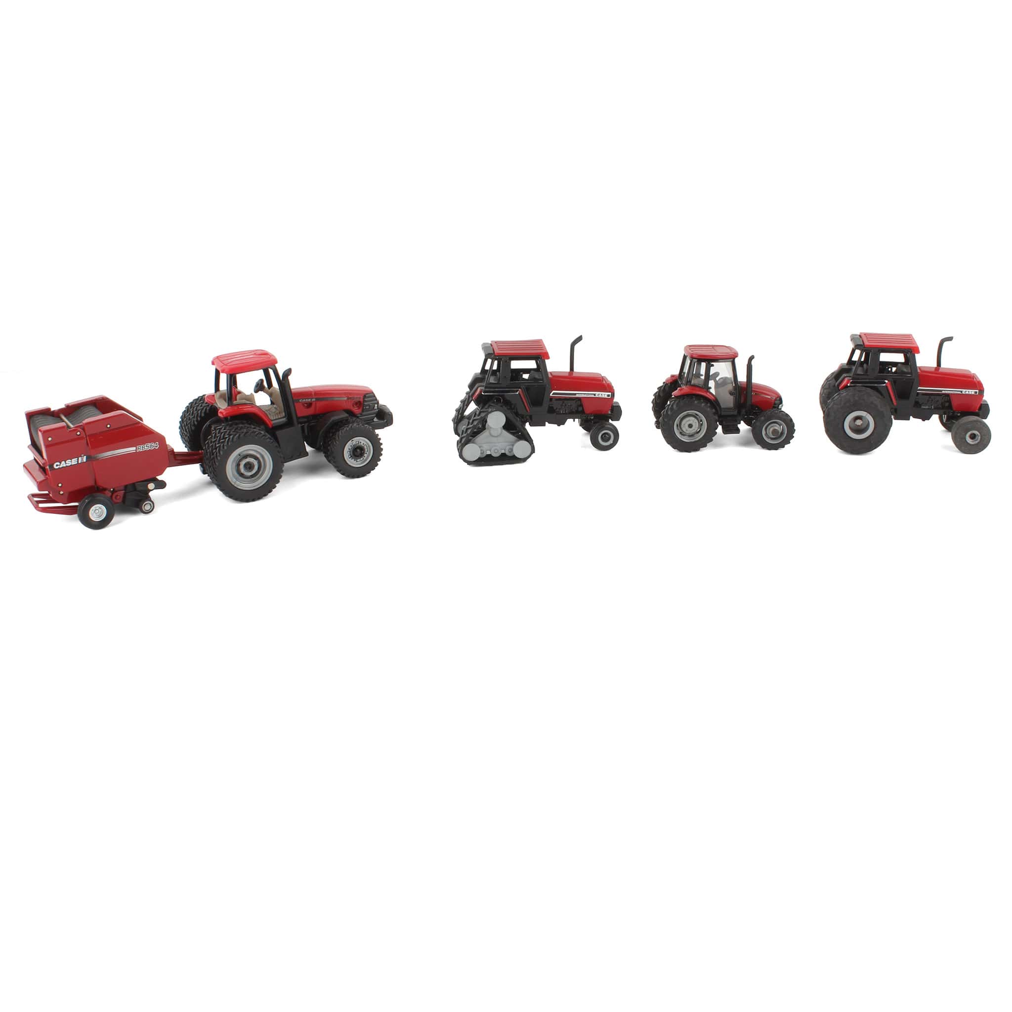 Lot of (4) 1/64 Case IH Tractors and (1) 1/64 Case IH Baler by ERTL - Image 2