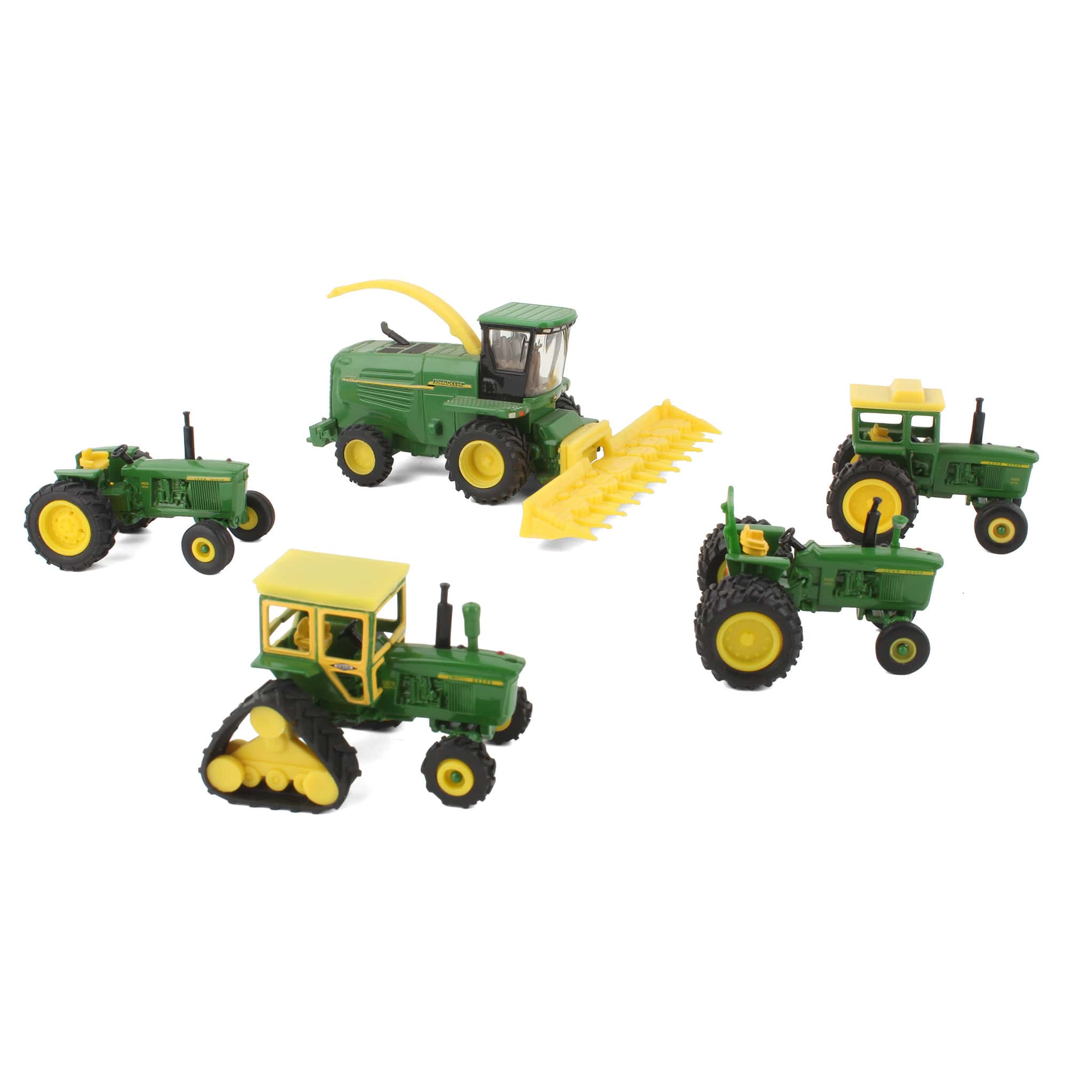 Lot of (4) John Deere Tractors and (1) John Deere Harvester by ERTL - Image 2