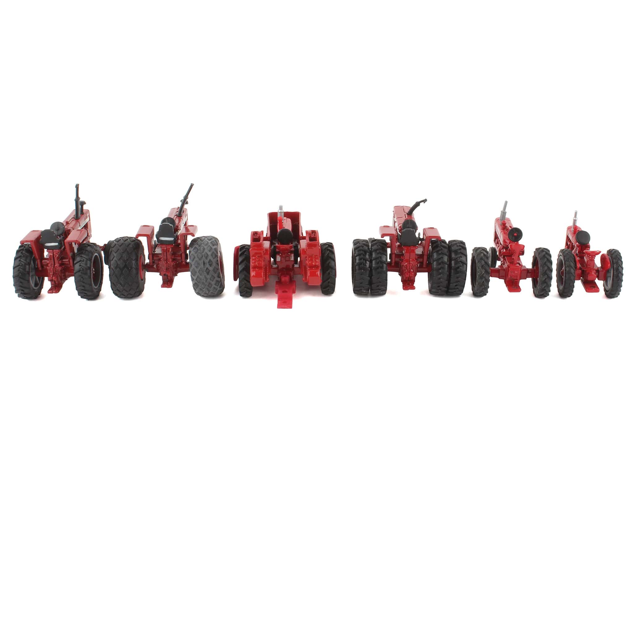 Lot of (5) 1/64 Farmall Tractors, and (1) 1/64 Farmall Tractor with Picker by ERTL - Image 3