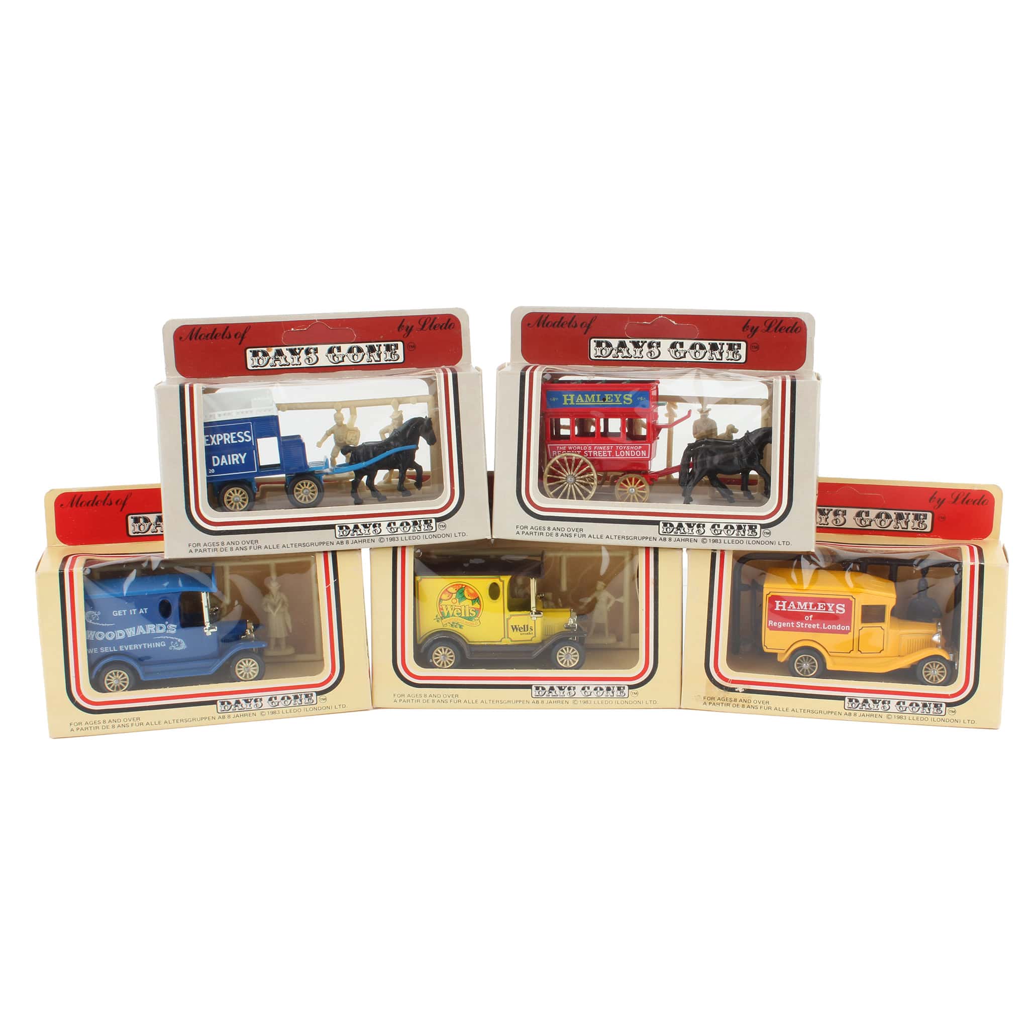 Lot of (5) Days Gone Delivery Vehicles by Lledo