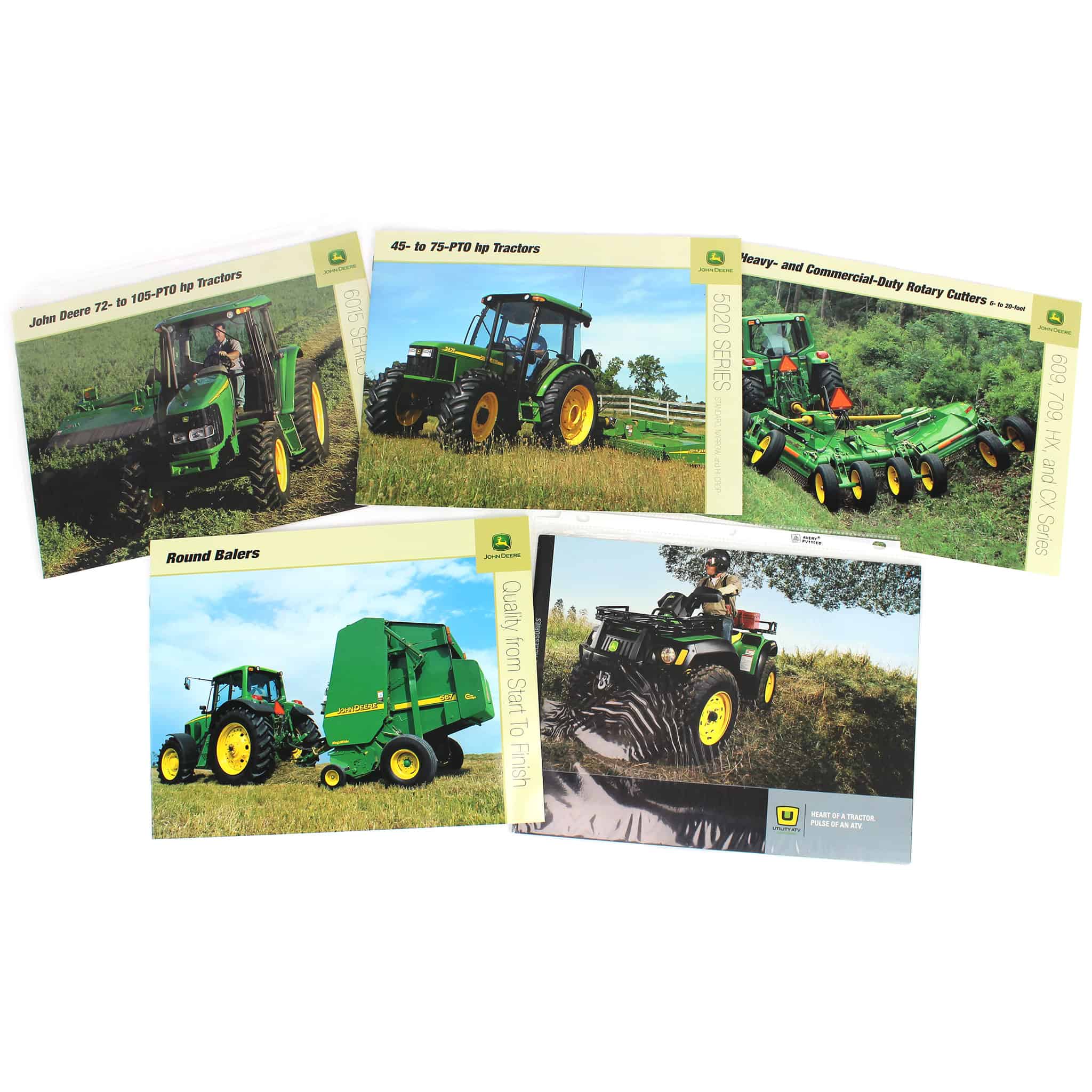 Lot of (5) John Deere Sales Brochures