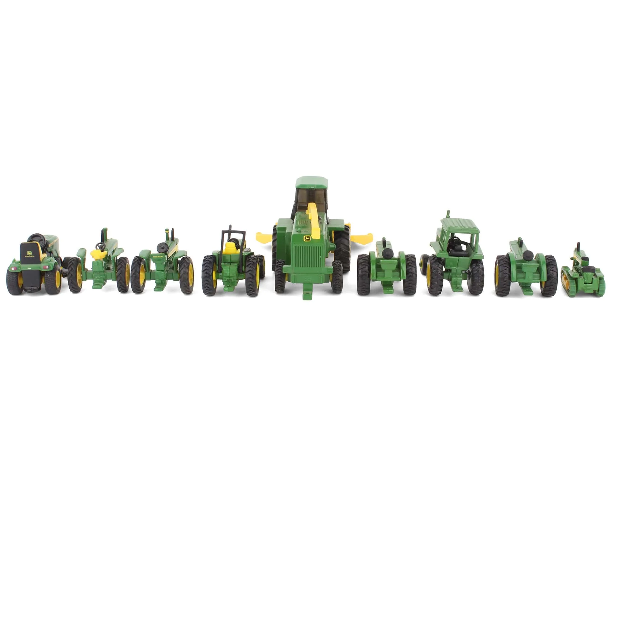 Lot of (7) 1/64 John Deere Tractors, (1) 1/64 John Deere Crawler, and (1) 1/64 John Deere Combine with Header - Image 3