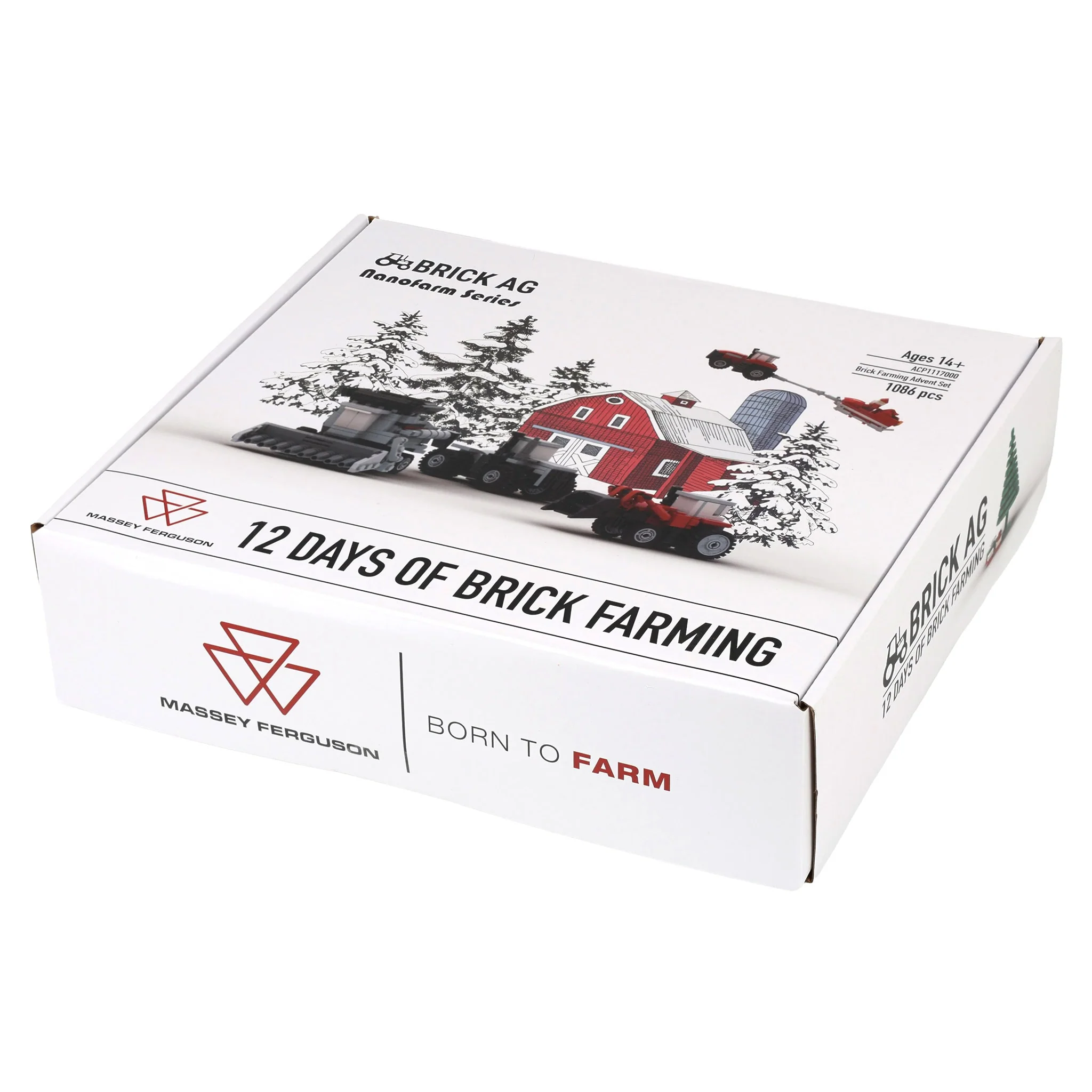 AGCO Massey Ferguson 12 Days of Brick Farming Building Block Advent Set by Brick Ag, 1,086 Pieces - Image 19