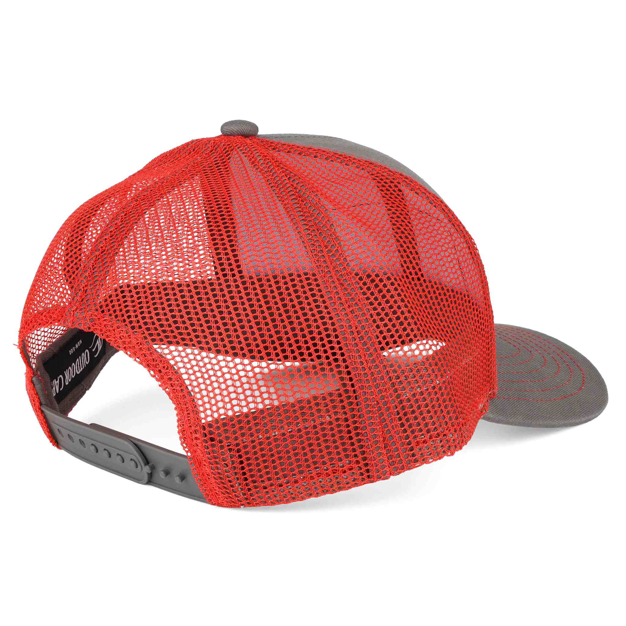 Massey Ferguson Grey Twill with Red Mesh Back Cap - Image 3