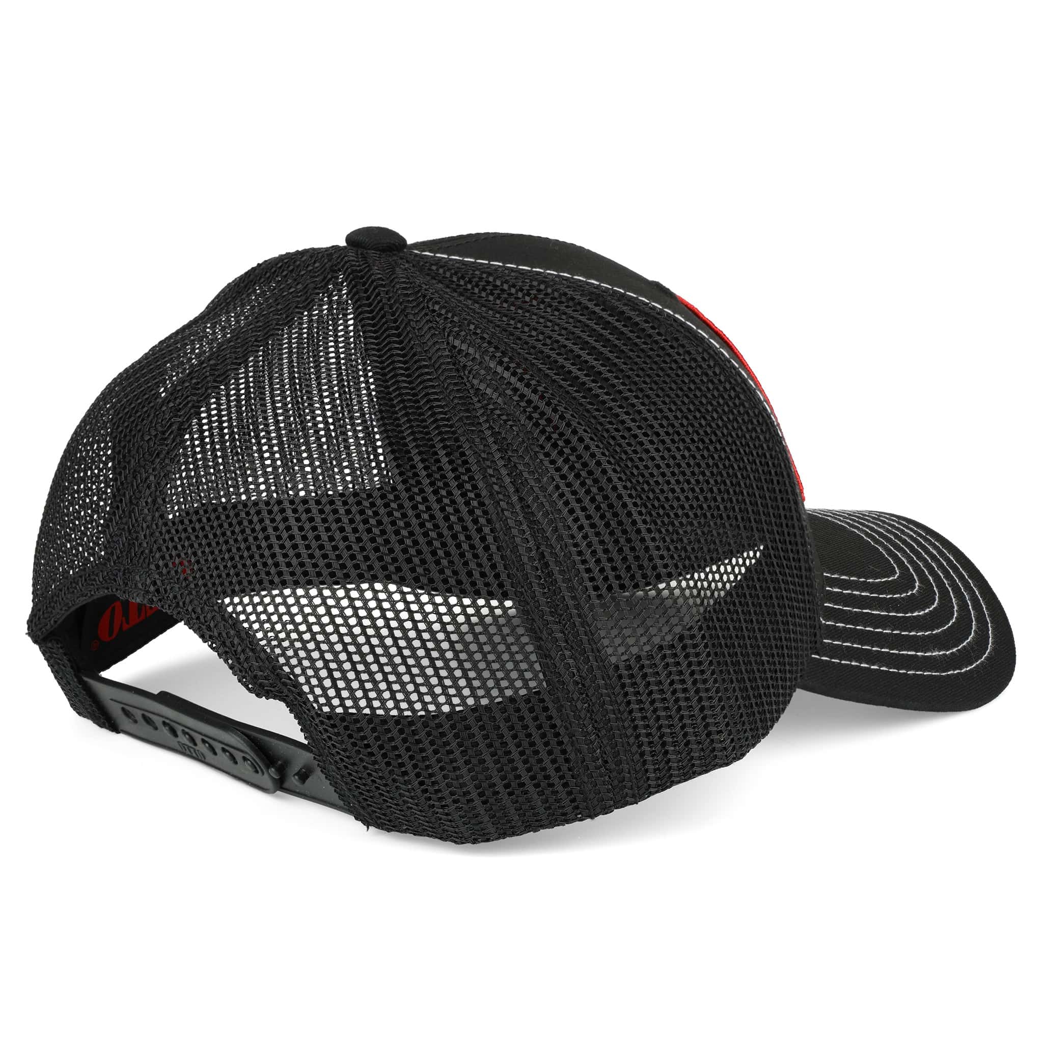 Massey Ferguson Logo Black Mesh Back Hat with White Stitching - Image 3