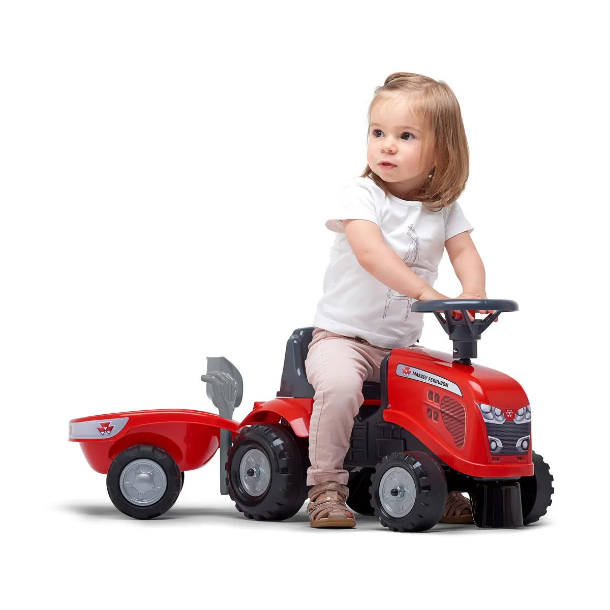 Massey Ferguson Push Along with Trailer with 2 Sets of Decals - Image 5