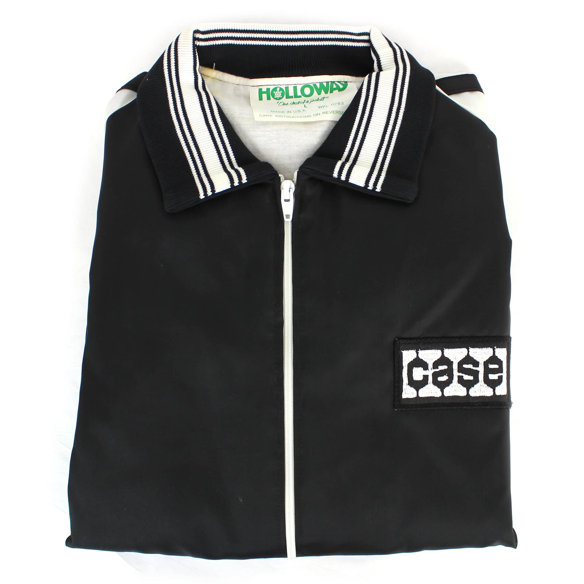 Men's Large Black Case Jacket with White Sleeves - Image 2