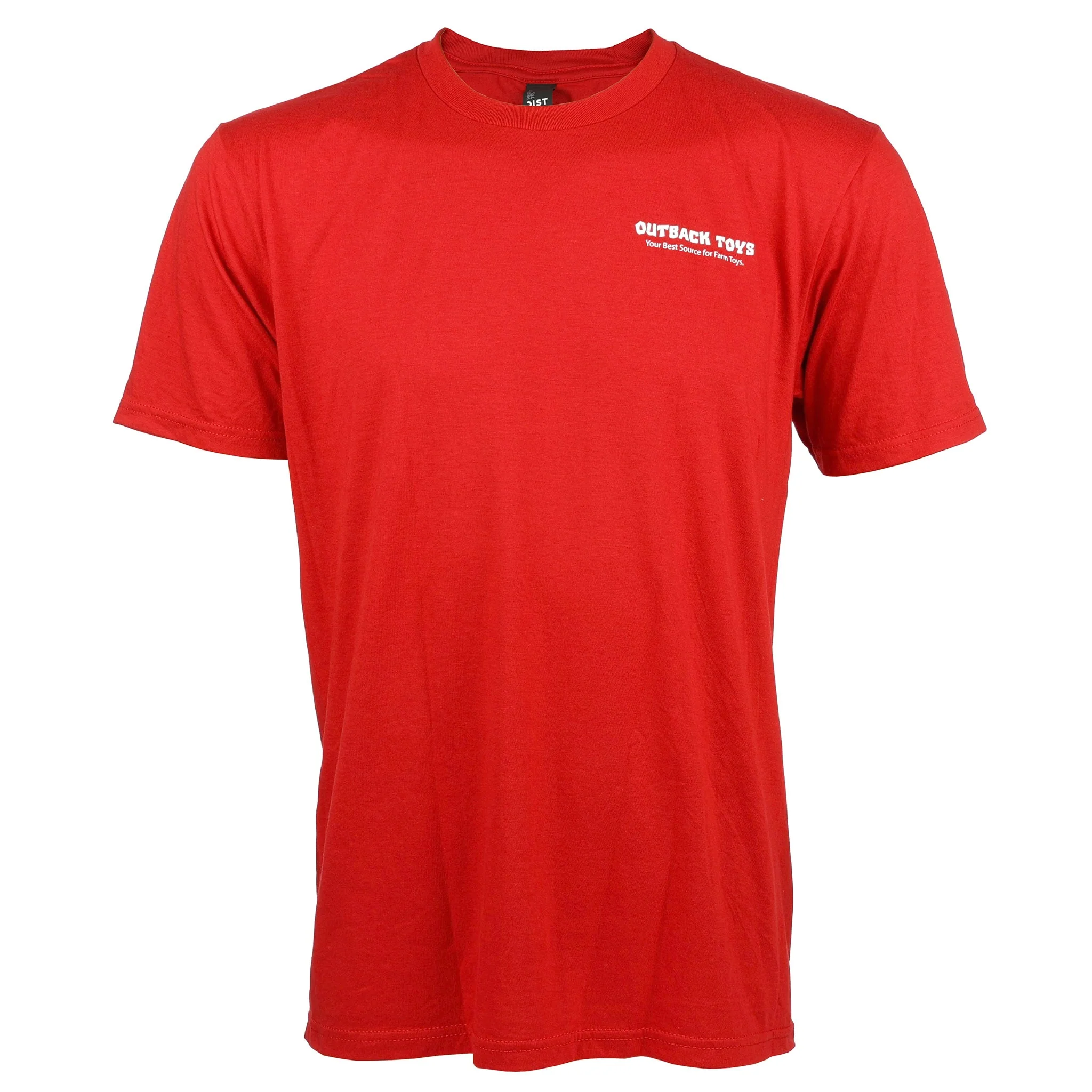 Men's Outback Toys T-Shirt, Red with OBT Logo & Longhorn - Image 2