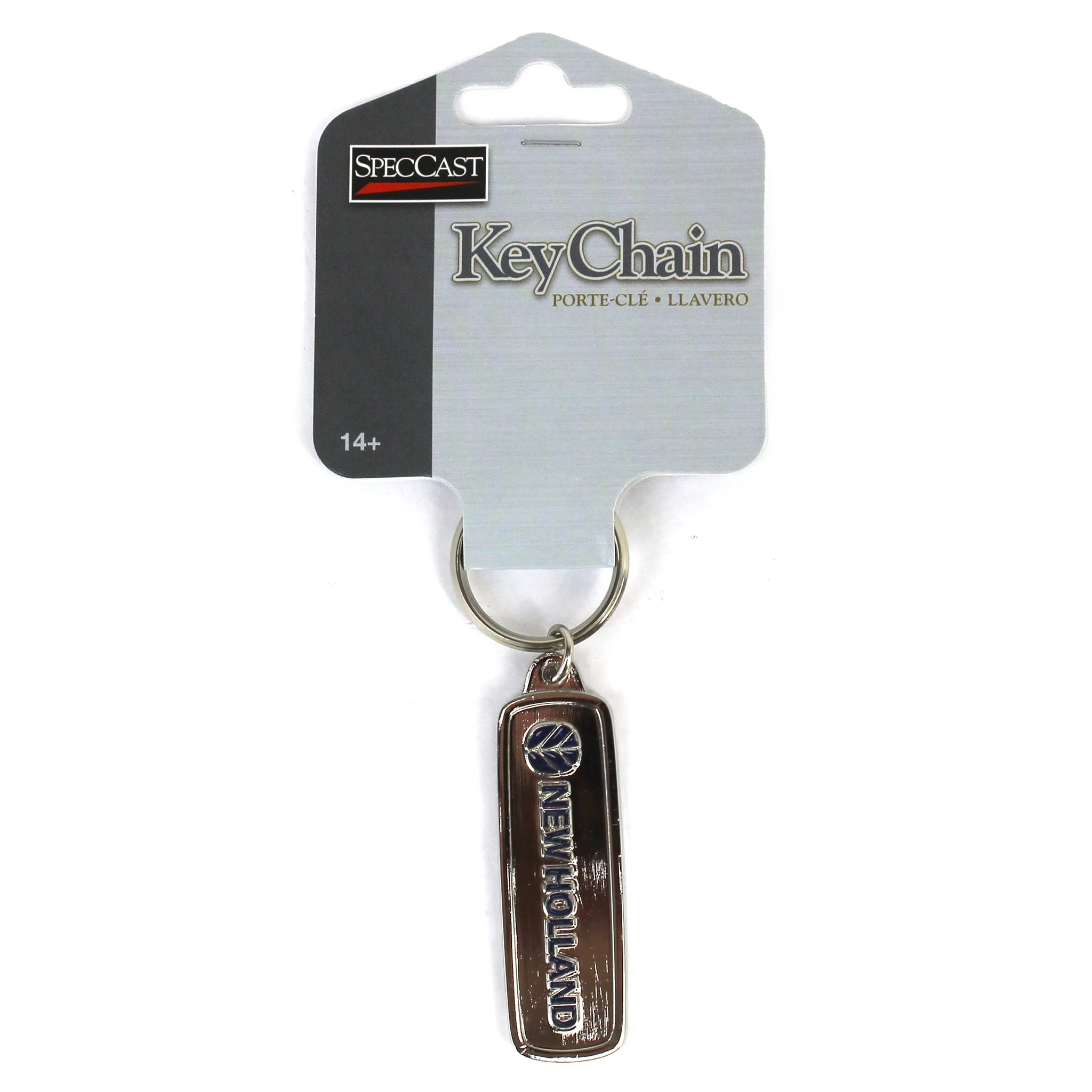 New Holland Logo Metal Keychain - Image 3