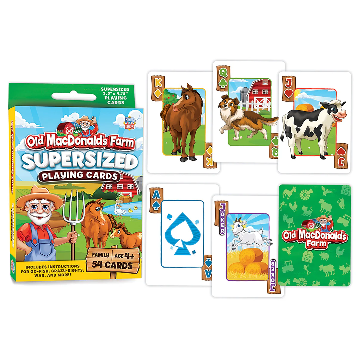 Old MacDonald's Farm Supersized Playing Cards - Image 3