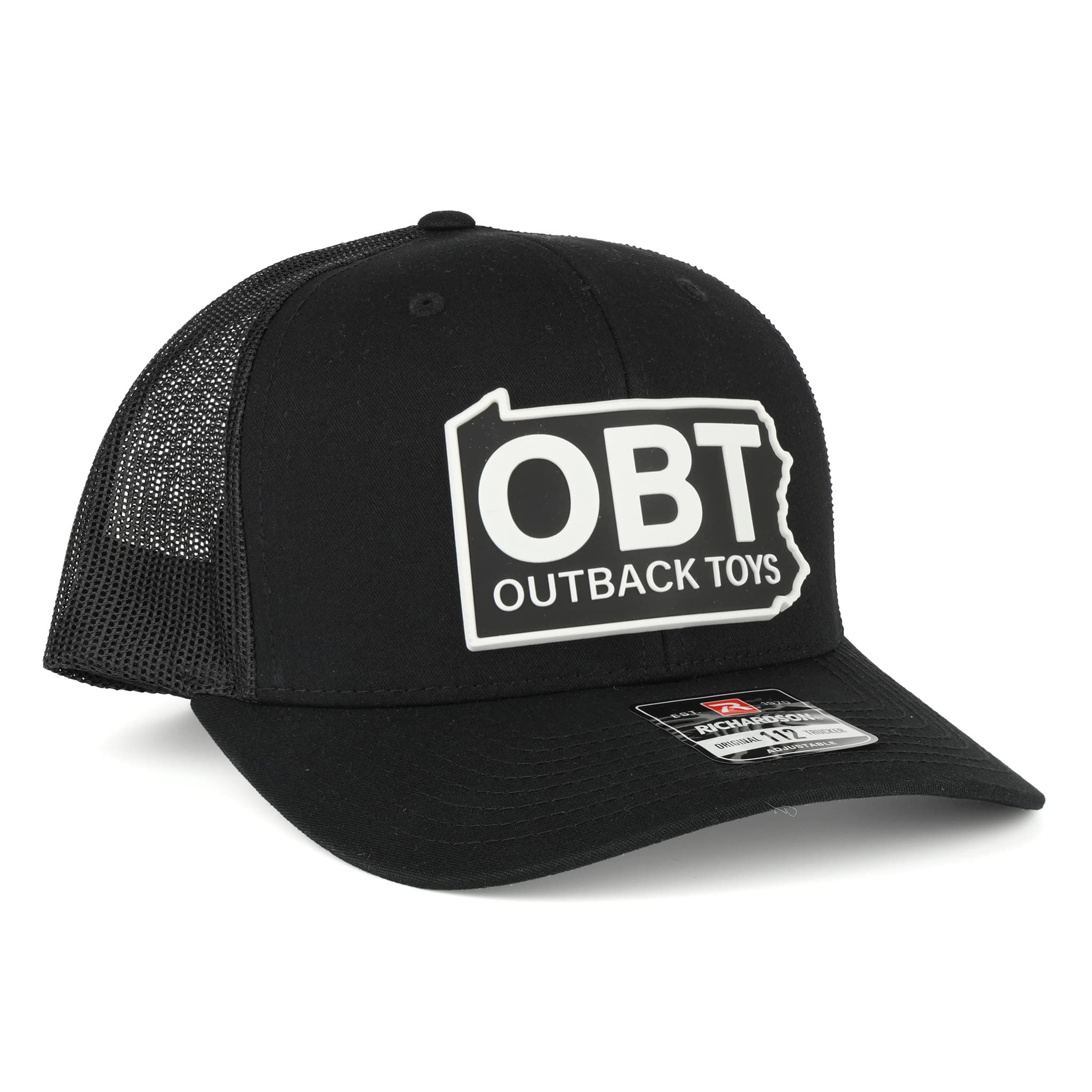 Outback Toys Black Richardson Cap with OBT PA PVC Patch - Image 2