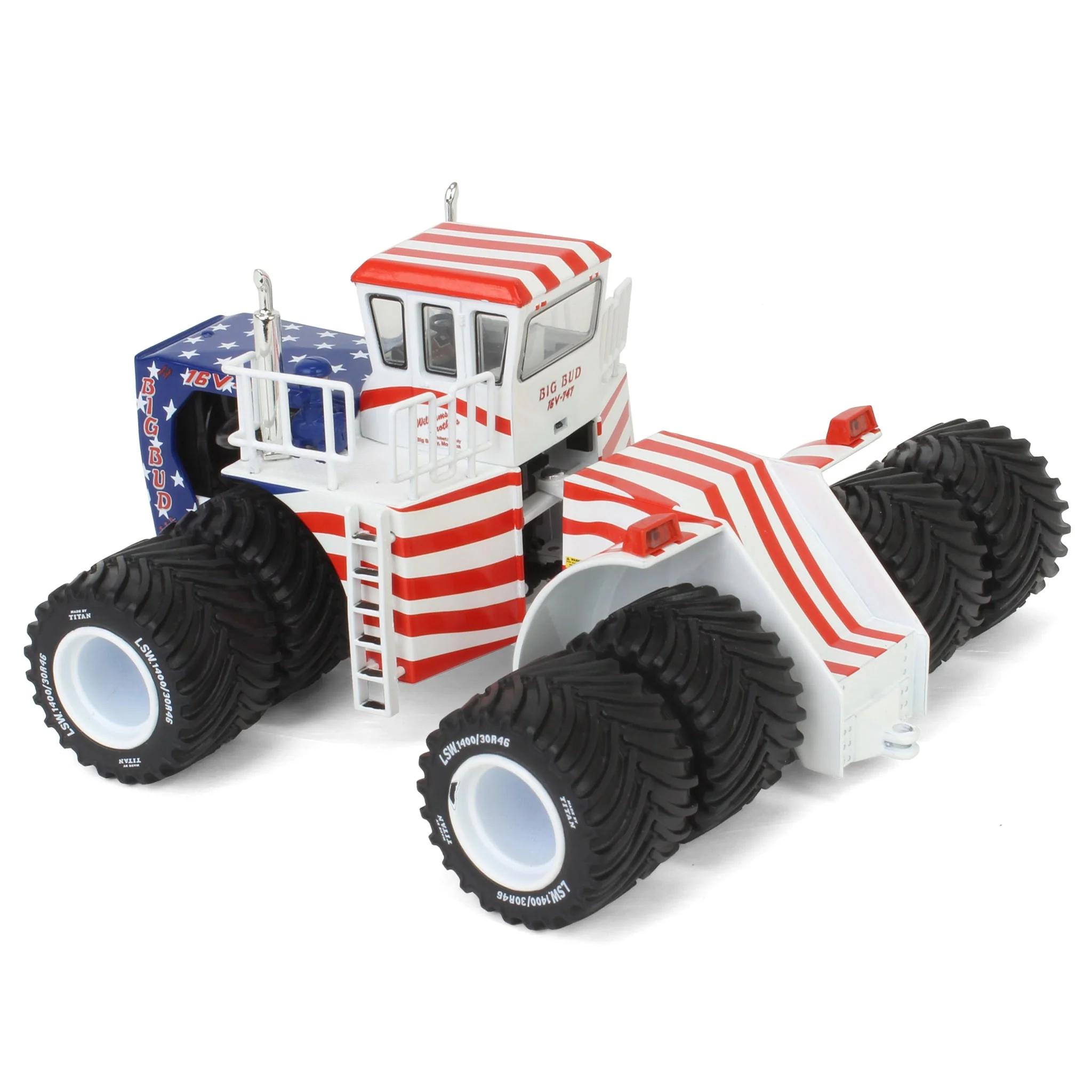 Patriotic Version ~ 1/64 Big Bud 16V-747 Silver Series Detroit 1100 HP Tractor with Titan Goodyear LSW Tires - Image 4