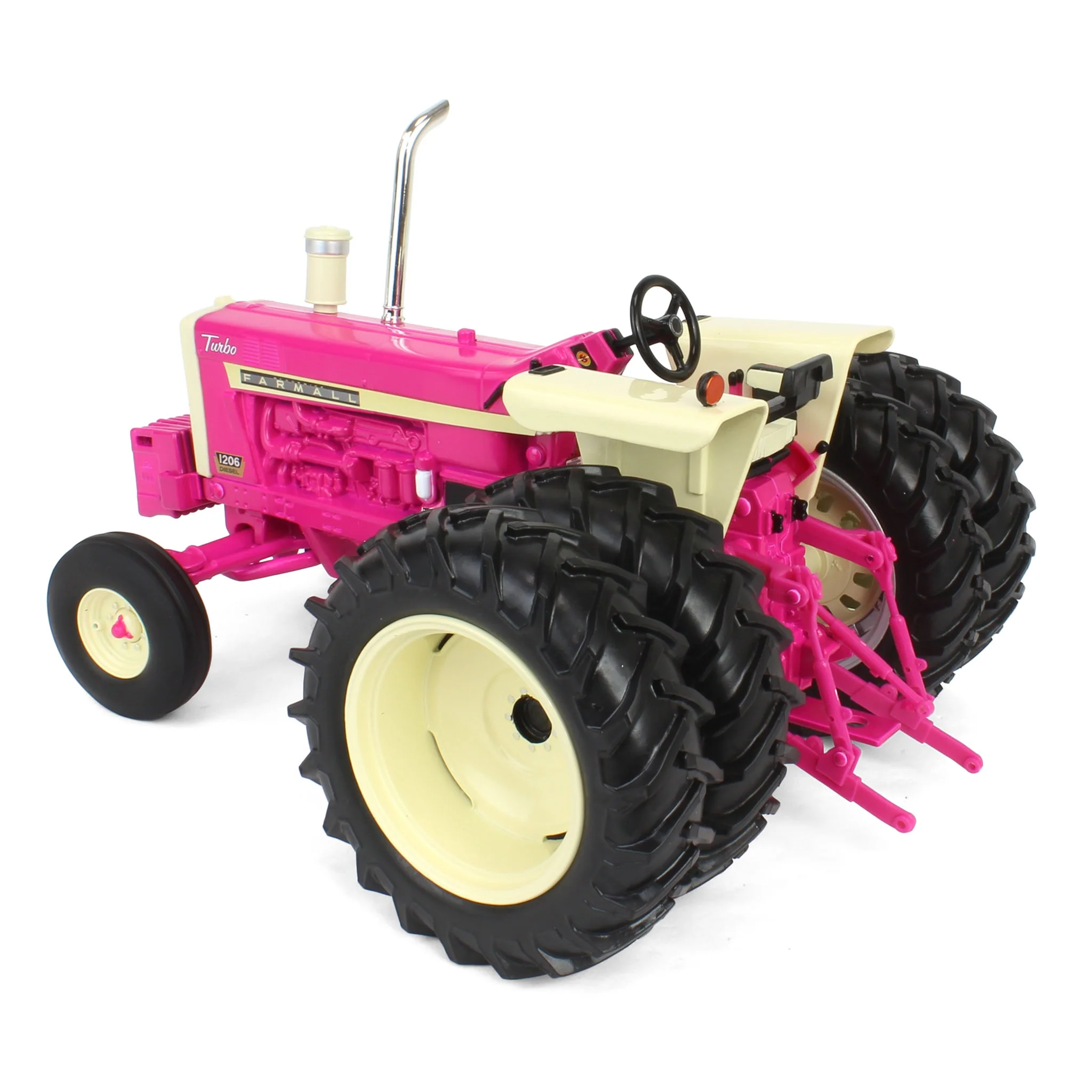 Pink Limited Edition ~ 1/16 IH Farmall 1206 Tractor with Rear Duals, ERTL Prestige Collection, 2nd in OBT Exclusive Series - Image 4
