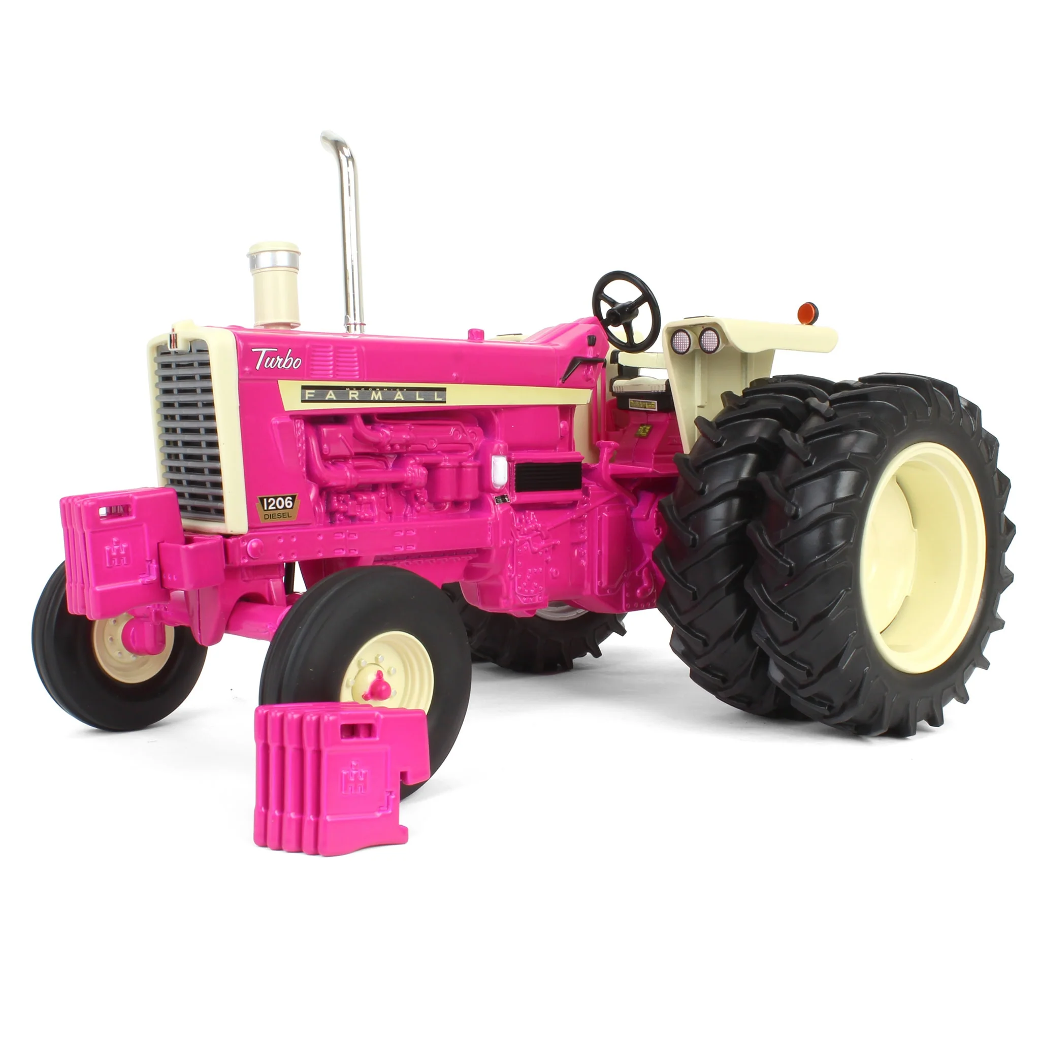 Pink Limited Edition ~ 1/16 IH Farmall 1206 Tractor with Rear Duals, ERTL Prestige Collection, 2nd in OBT Exclusive Series - Image 5