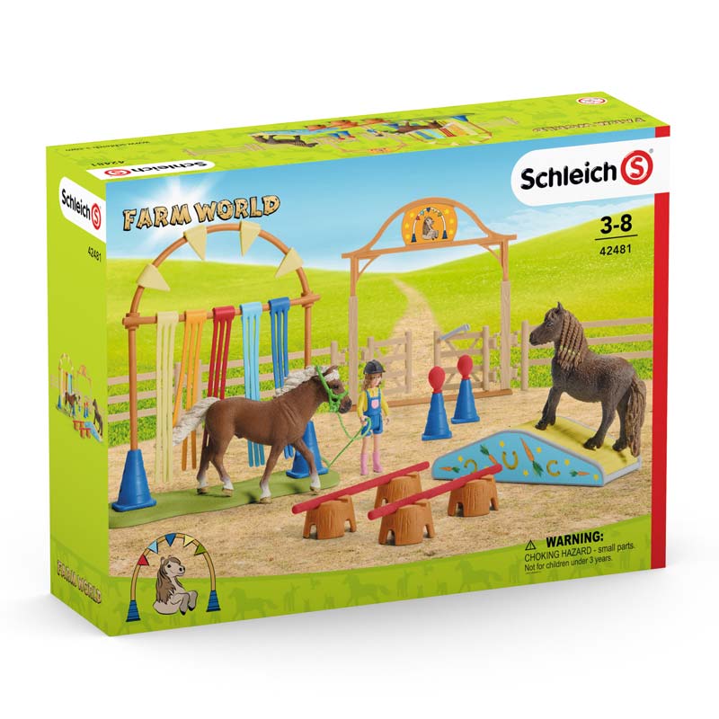 Pony Agility Training Set by Schleich includes 26 pieces - Image 4