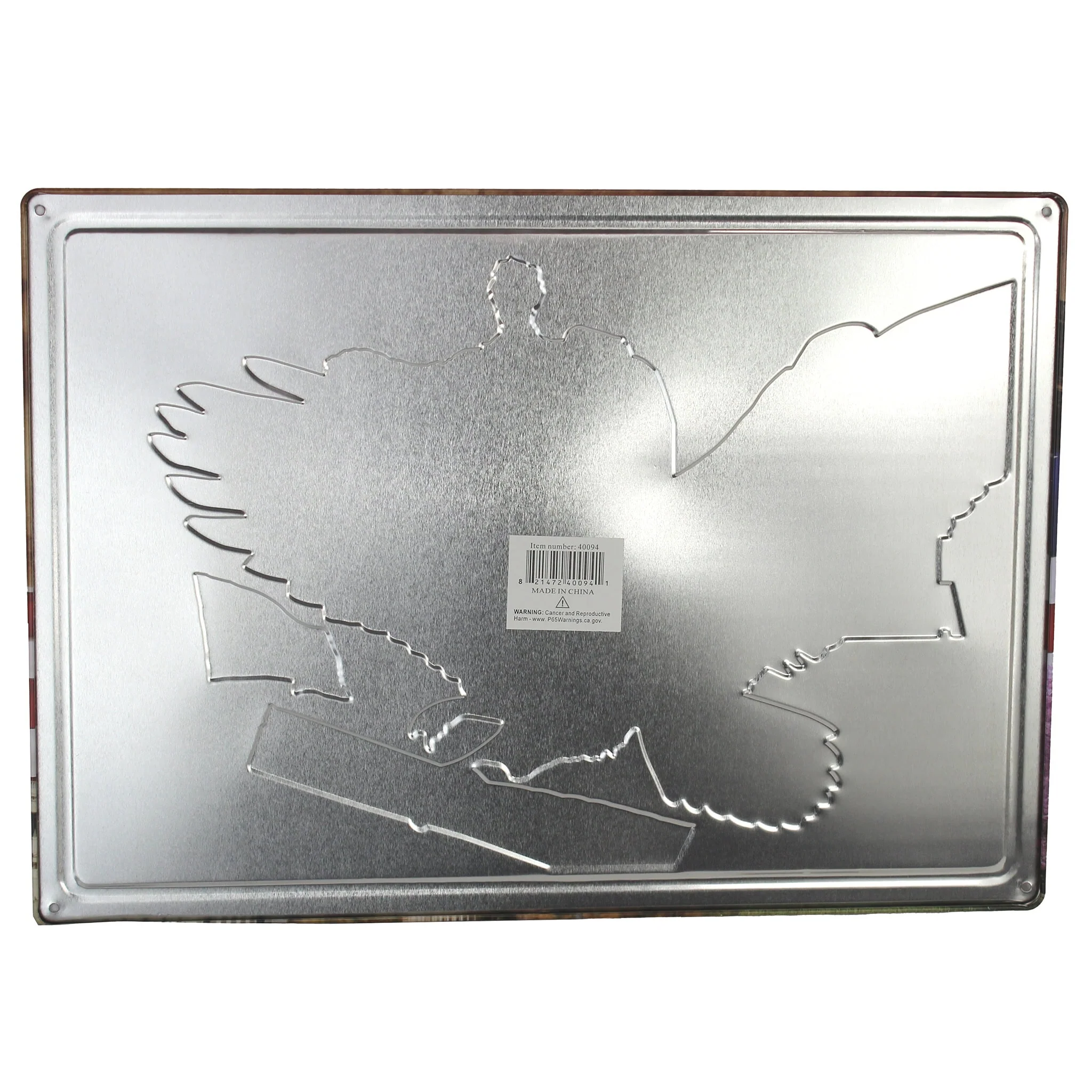 We the People, Proud to Be an American 17in x 12in Tin Sign - Image 3