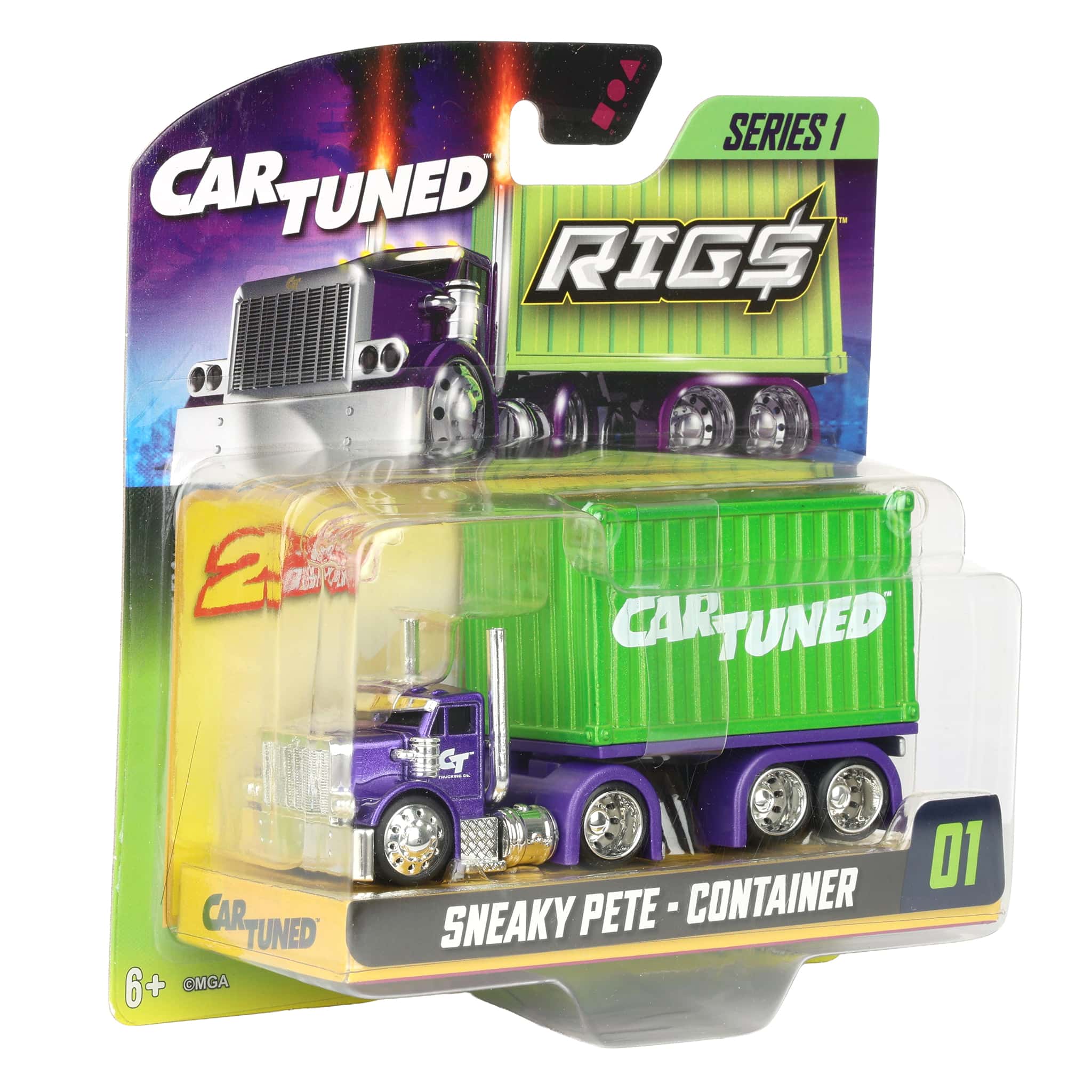Purple Sneaky Pete with Green Stackable Container CarTuned RIGS Series 1 - Image 2