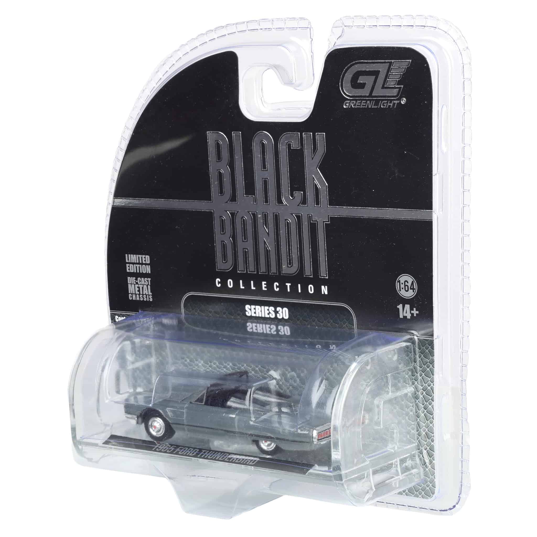 Raw Chase Unit ~ 1/64 1965 Ford Thunderbird with Tonneau Cover, Black Bandit Series 30 - Image 3