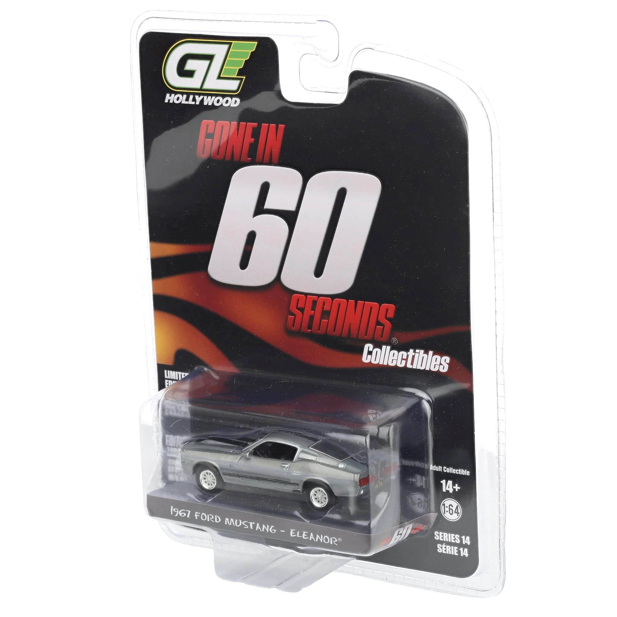 Raw Chase Unit ~ 1/64 1967 Ford Mustang by GreenLight Collectibles, Eleanor from "Gone in 60 Seconds" - Image 3