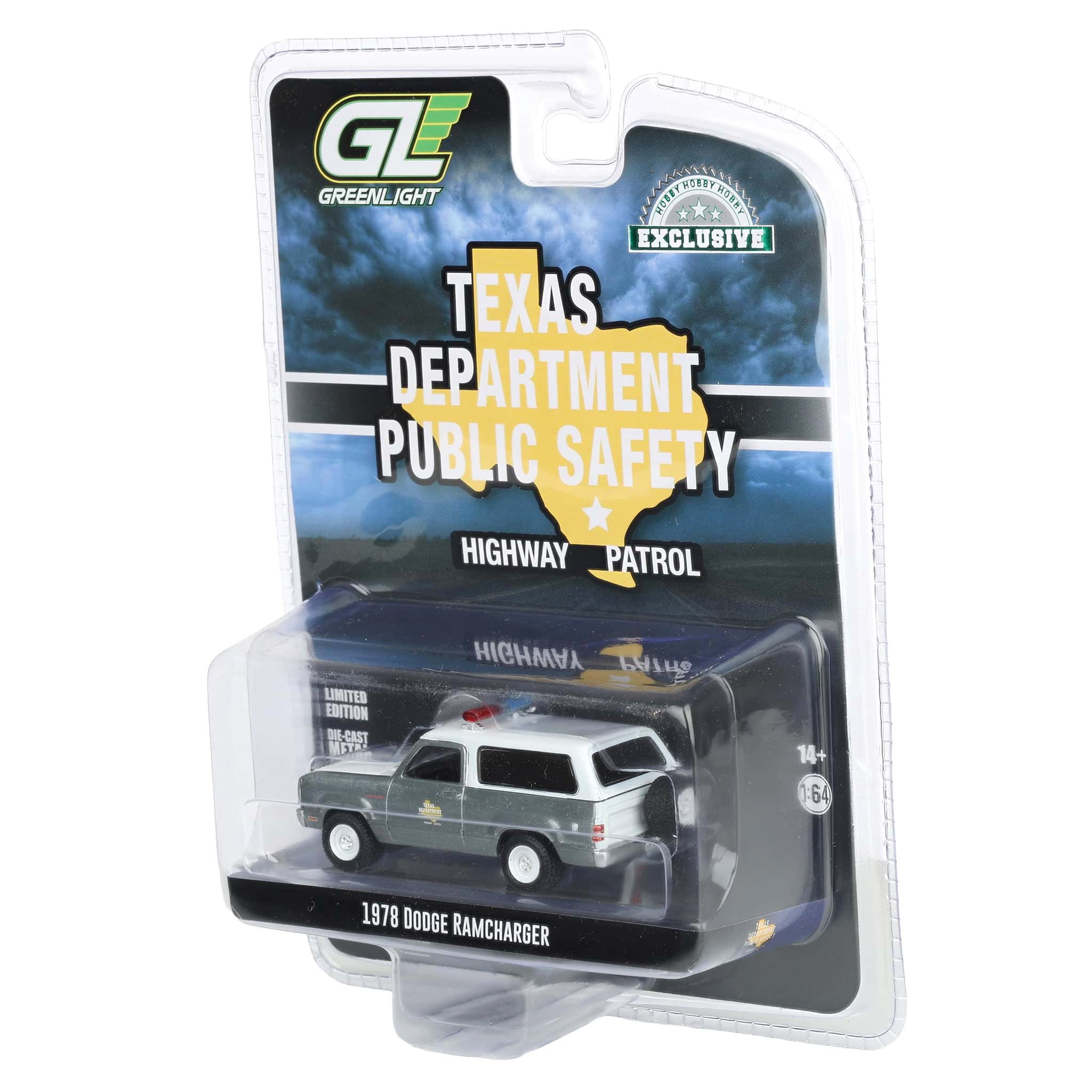 Raw Chase Unit ~ 1/64 1978 Dodge Ramcharger, Texas Department of Public Safety, Hobby Exclusive Hot Pursuit - Image 3