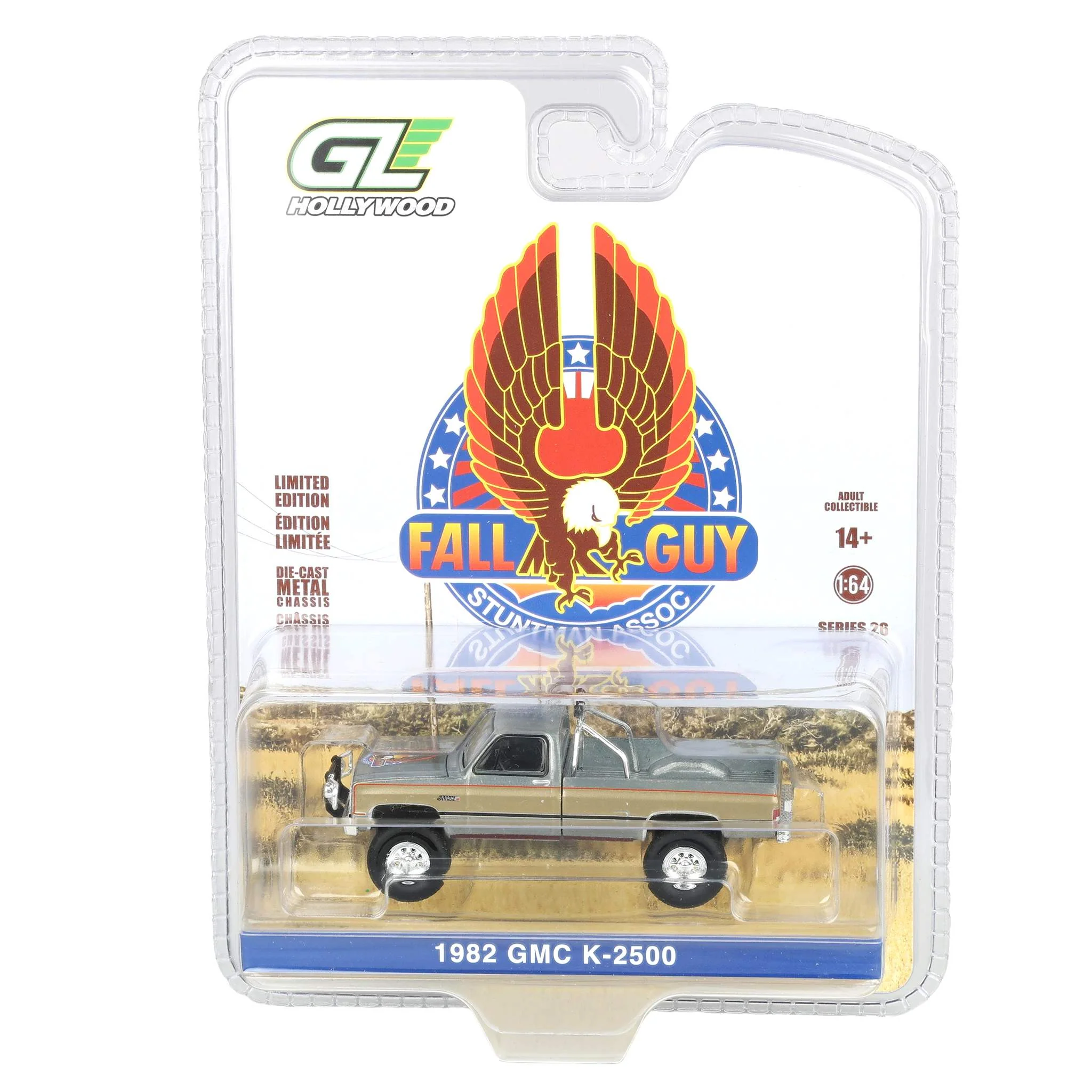 Raw Chase Unit ~ 1/64 1982 GMC K-2500, Fall Guy Stuntman Association, Hollywood Series 26