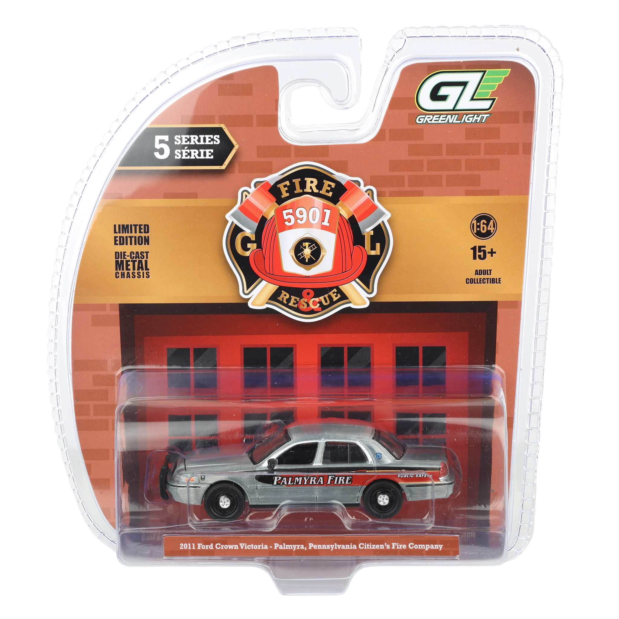 Raw Chase Unit ~ 1/64 2011 Ford Crown Victoria, Palmyra, Pennsylvania Fire Department, Fire & Rescue Series 5
