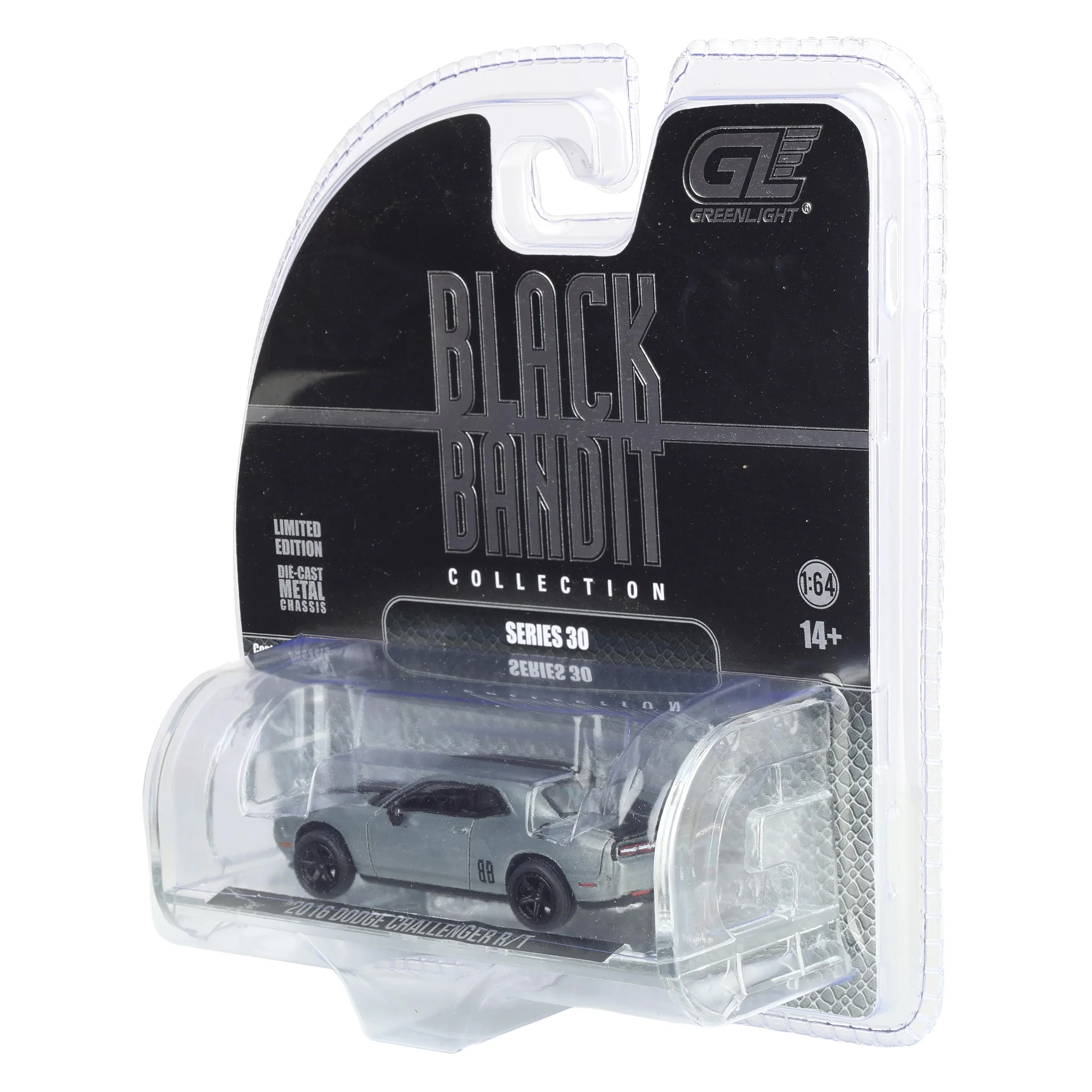 Raw Chase Unit ~ 1/64 2016 Dodge Challenger R-T Hemi, Black Bandit Series 30 - Image 3