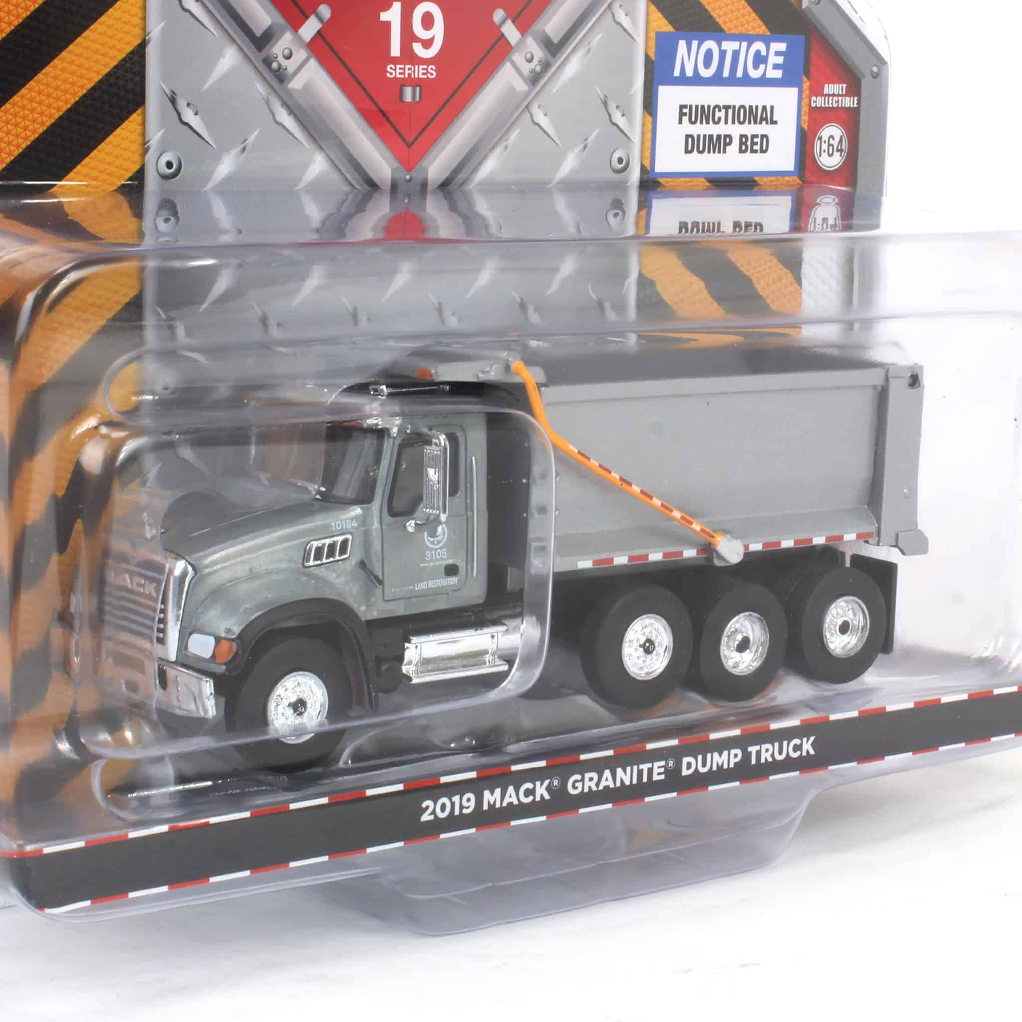 Raw Chase Unit ~ 1/64 2019 Mack Granite Dump Truck, NYC Department of Parks & Recreation, S.D. Trucks Series 19 - Image 2