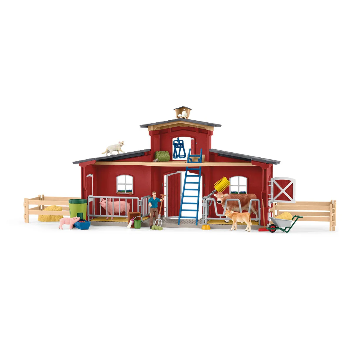 Red Barn with Accessories by Schleich - Image 2