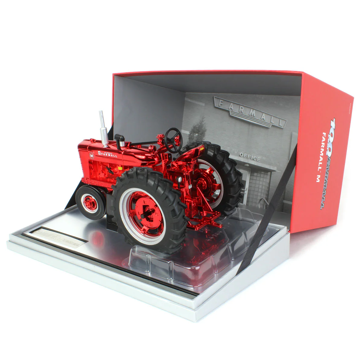 Red Chrome ~ 1/16 Limited Edition Farmall M Tractor by ERTL, Farmall 100th Anniversary Edition - Image 2