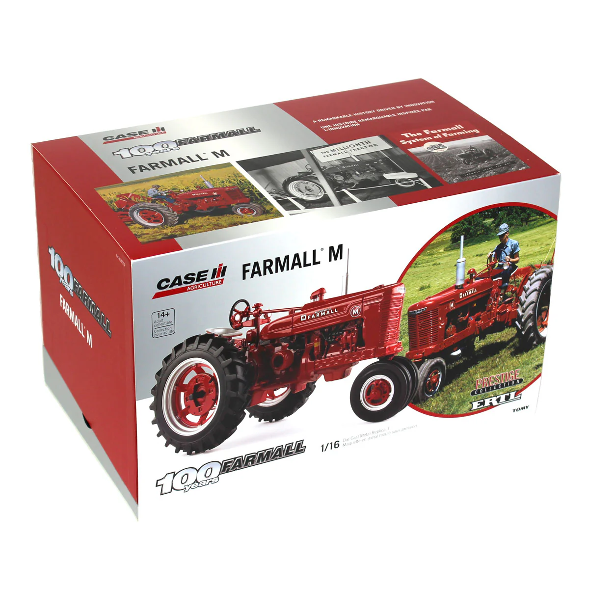 Red Chrome ~ 1/16 Limited Edition Farmall M Tractor by ERTL, Farmall 100th Anniversary Edition - Image 4