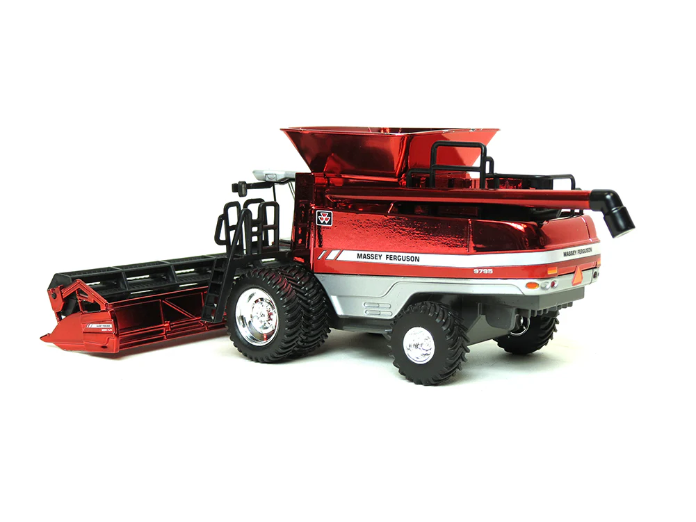 Red Chrome Version ~ 1/64 Massey Ferguson 9795 Combine, 2015 PA Farm Show by ERTL - Image 4
