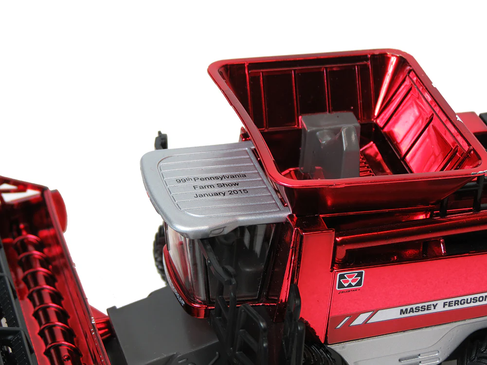 Red Chrome Version ~ 1/64 Massey Ferguson 9795 Combine, 2015 PA Farm Show by ERTL - Image 5