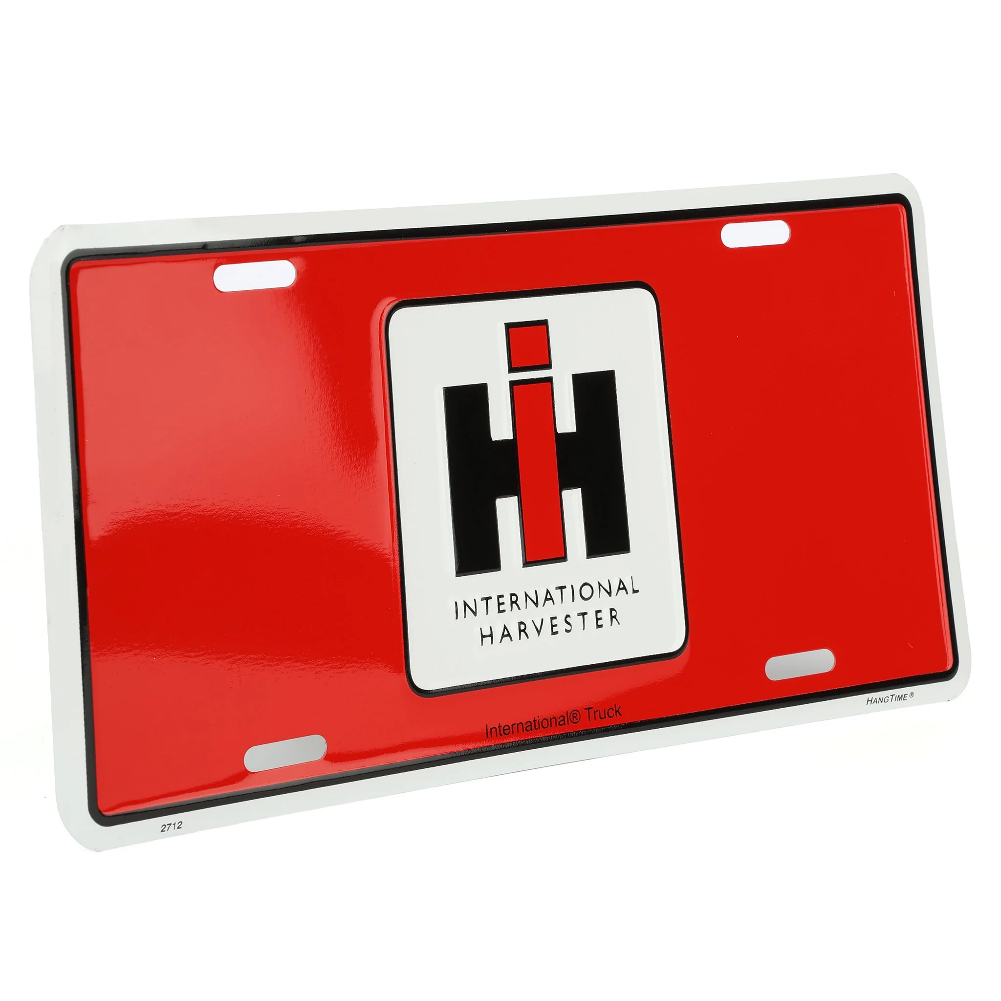 Red License Plate with large IH Logo in center - Image 2